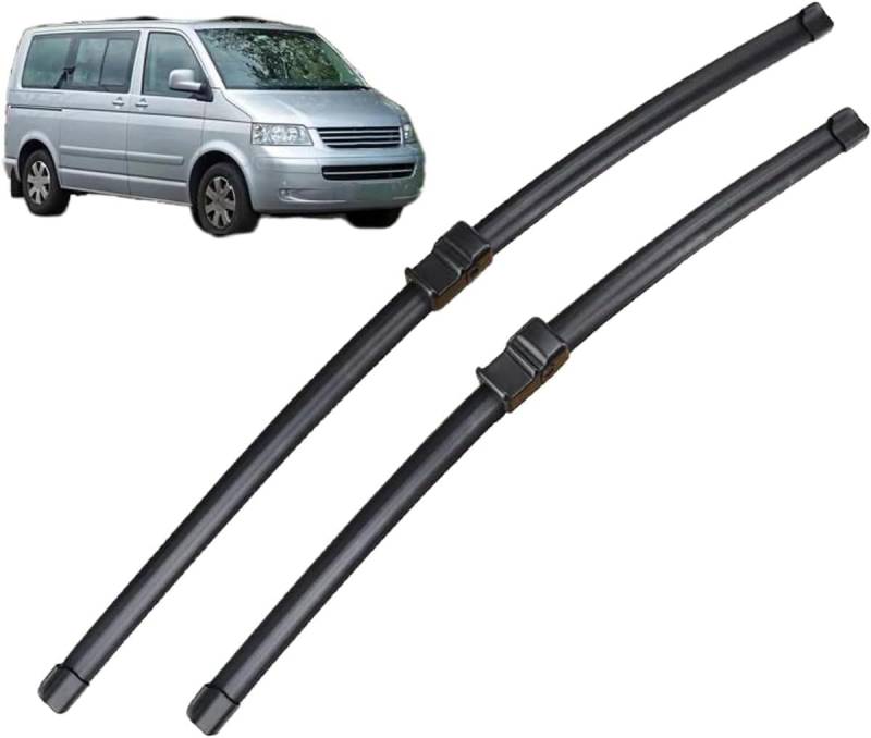 Autmotive Scheibenwischero Für VW Caravelle Transporter T5 2003-2006 24"+24",Wischer Frontwischerblätter Wischerblatt Scheibenwischer von wSSSsss