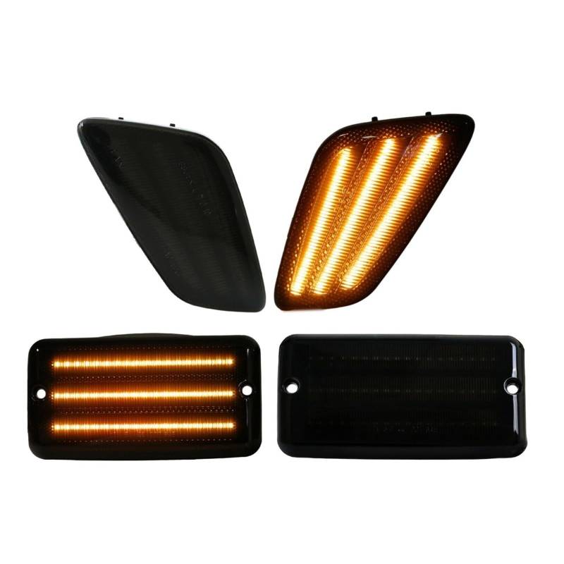 wSSSsss Rückspiegel Blinker für Wrangler TJ 1997-2006 55155629AC 55155628AC,Seite Spiegel Blinker Dynamische Blinkerleuchte Rückspiegelblinker-Repeaterlampe Zubehör von wSSSsss