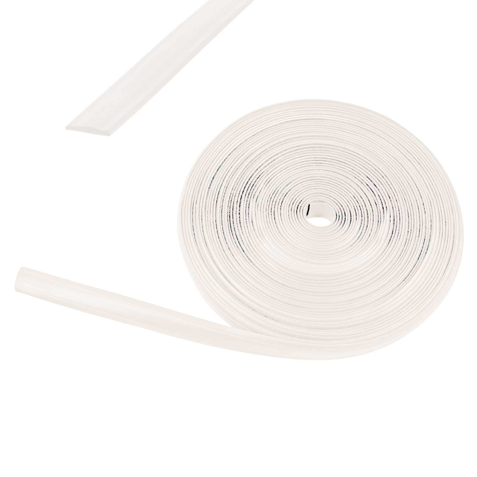 10 Meter Kederband weiß 12 mm Kunststoff Leistenfüller für Wohnwagen, Wohnmobil von wamovo