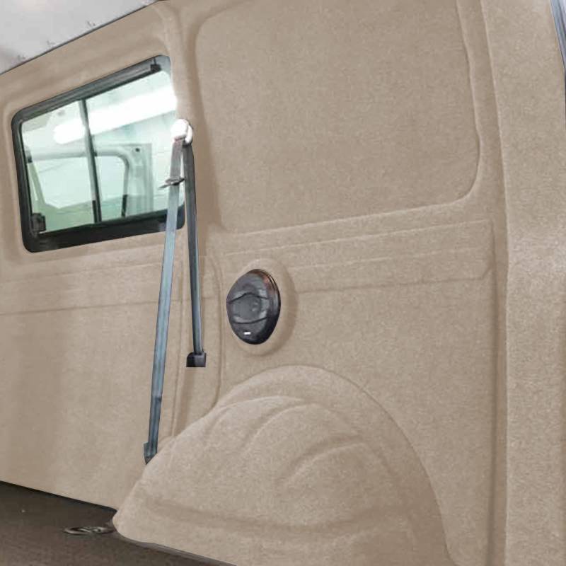 wamovo Innenverkleidung Filz Beige Ausbau universell passend für Campingbus, Kastenwagen (Verschiedene Größen) (Beige (6x2m)) von wamovo
