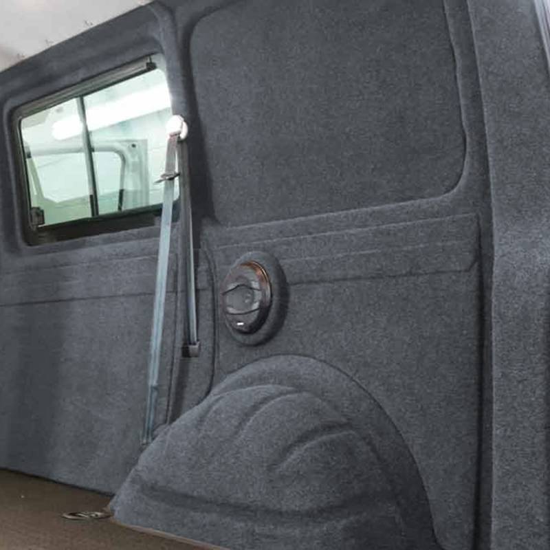Innenverkleidung Filz Dunkelgrau Ausbau universell passend für Campingbus, Kastenwagen (Verschiedene Größen) (Dunkelgrau (10x2m)) von wamovo