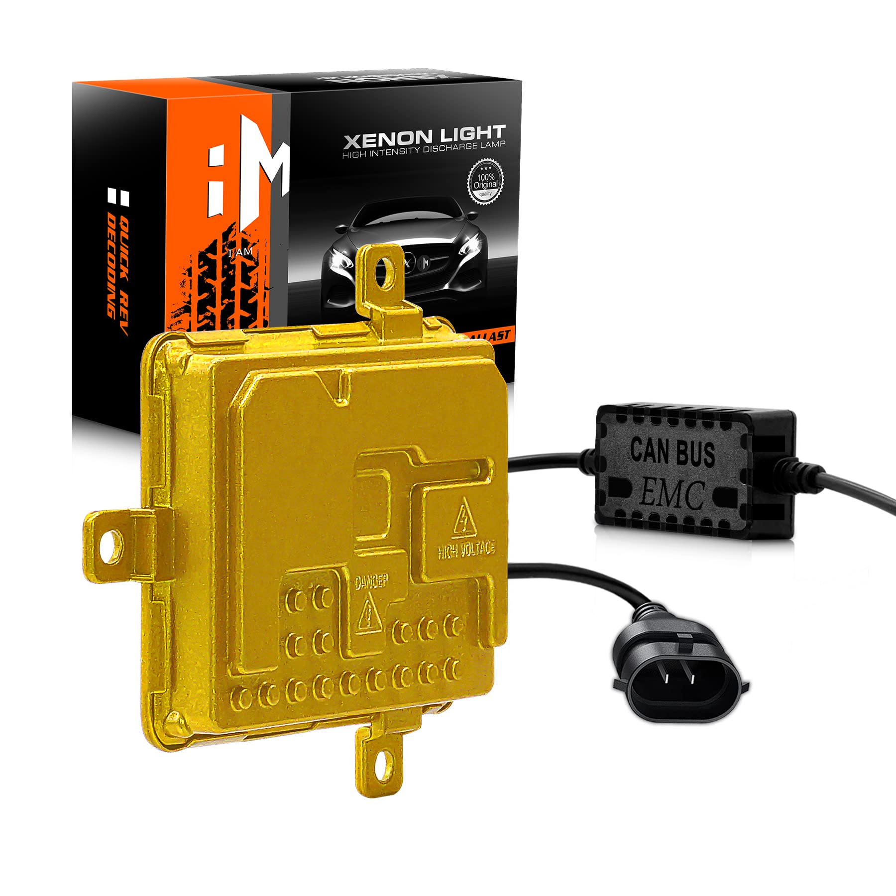 wattstar H7 HID Xenon-Vorschaltgerät, Umbausatz, schmales Ersatzvorschaltgerät für X42, 12 V, H7, 6000 K, 55 W, Ersatz HID-Kit. (1 x Ballast) von wattstar