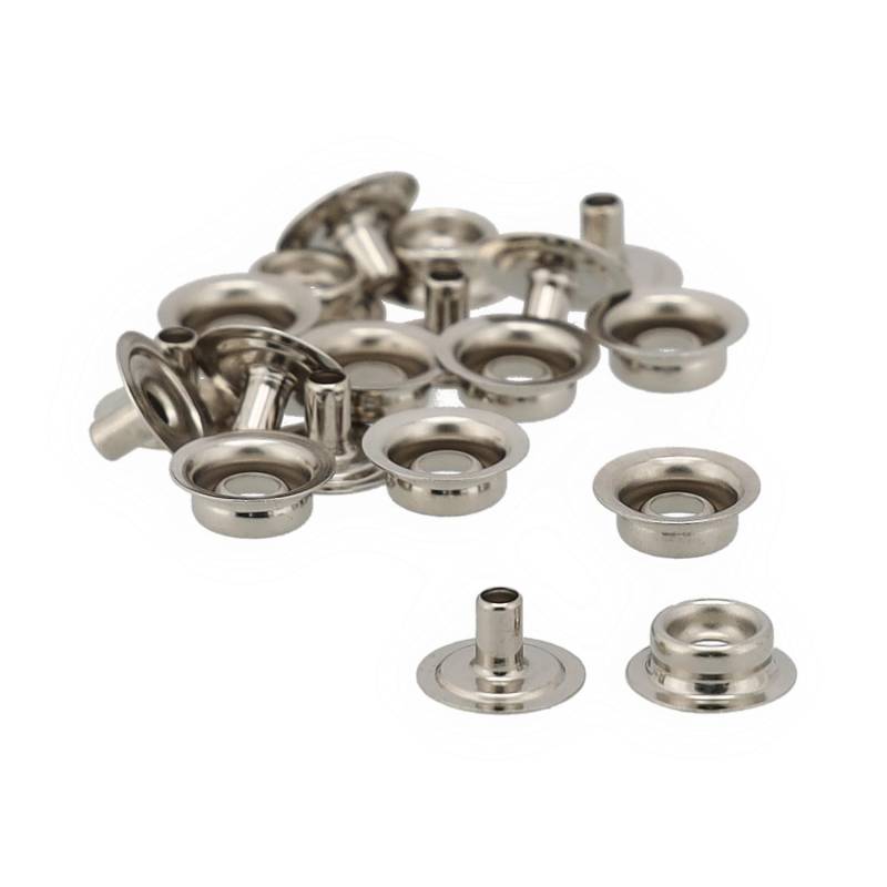 10 Stück Druckknopf Edelstahl Oberteil Zelt Plane Persenning Sonnenverdeck Cabrio Verdeck Auto Camping Boot Bimini von wellenshop