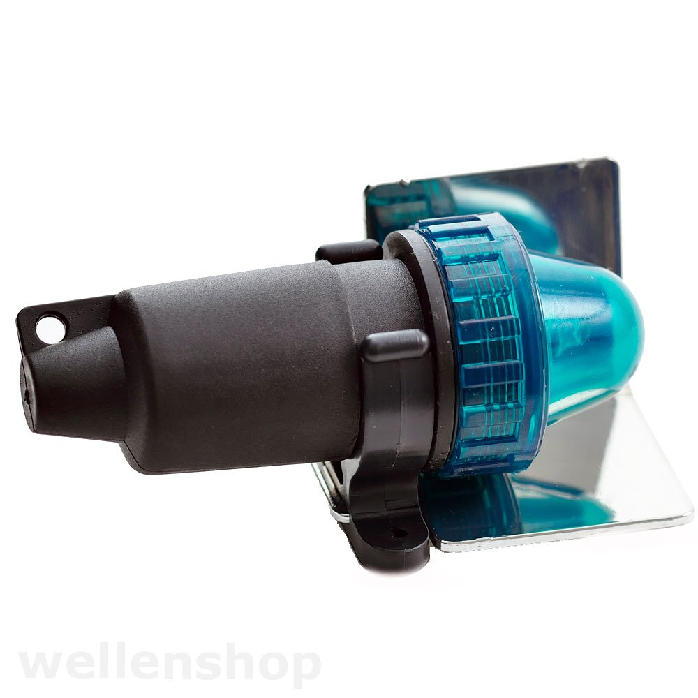 wellenshop Steuerbord-Licht Grün Notfall-Positionsleuchte Batteriebetrieb + Kunststoff-Schelle Halterung Steuerbord Boot Not-Navigationslicht von wellenshop