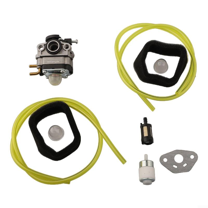 Komplettes Vergaser-Ersatz-Set für Hyper Tough HY26SST und für Black Max BM25CSAC 25cc Trimmer mit wesentlichen Komponenten für einfache Reparatur von wenyouya