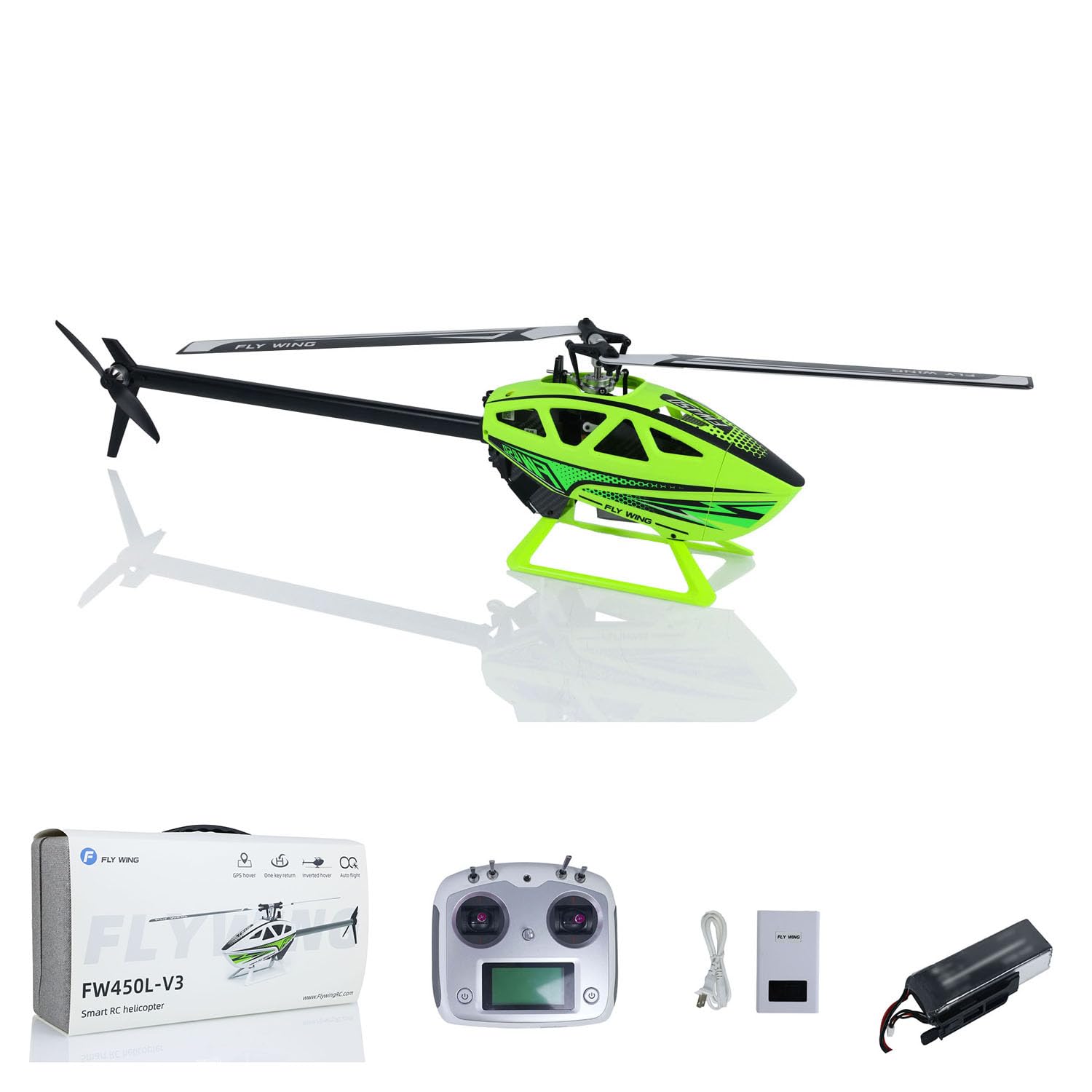RC FLYWING 450L V3 Smart Helikopter RTF Drohne GPS Schweben Aerobatik Ein-Knopf-Rückkehr RC FLYWING 450L V3 Smart Helikopter RTF Drohne GPS Schweben Aerobatik Ein-Knopf-Rückkehr von wheelfun