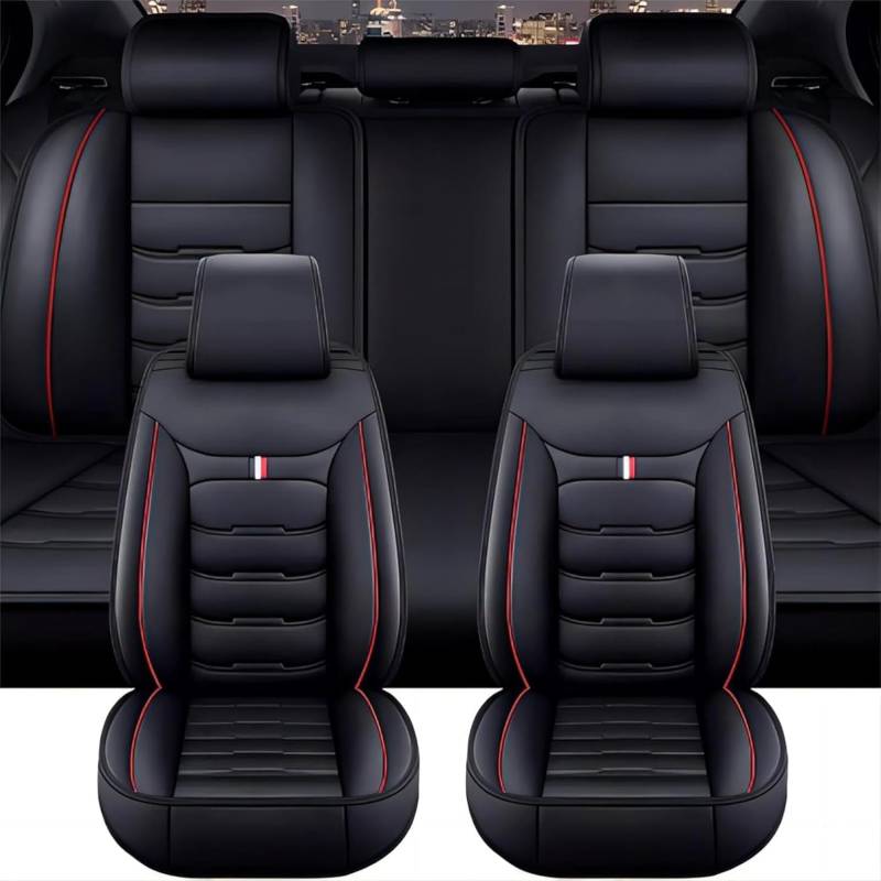 whwfc Auto Leder Sitzbezüge Sets für Mazda CX-30 2000-2025, rutschfest Wasserdicht Atmungsaktiv Schonbezug, Auto Innenraum Zubehör,C von whwfc