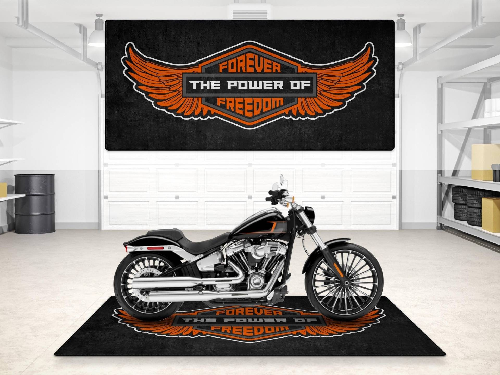 wibeart MPM Motorradmatte, Flügeldesign, waschbar, rutschfest, öl- und wasserabweisend, Parkmatte für Garage, Ausstellungsraum, Werkstatt | Größe 2: 102 x 47/260 x 120 cm wibeart MPM Motorradmatte, Flügeldesign, waschbar, rutschfest, öl- und wasserabweisend, Parkmatte für Garage, Ausstellungsraum, Werkstatt | Größe 2: 102 x 47/260 x 120 cm von wibeart