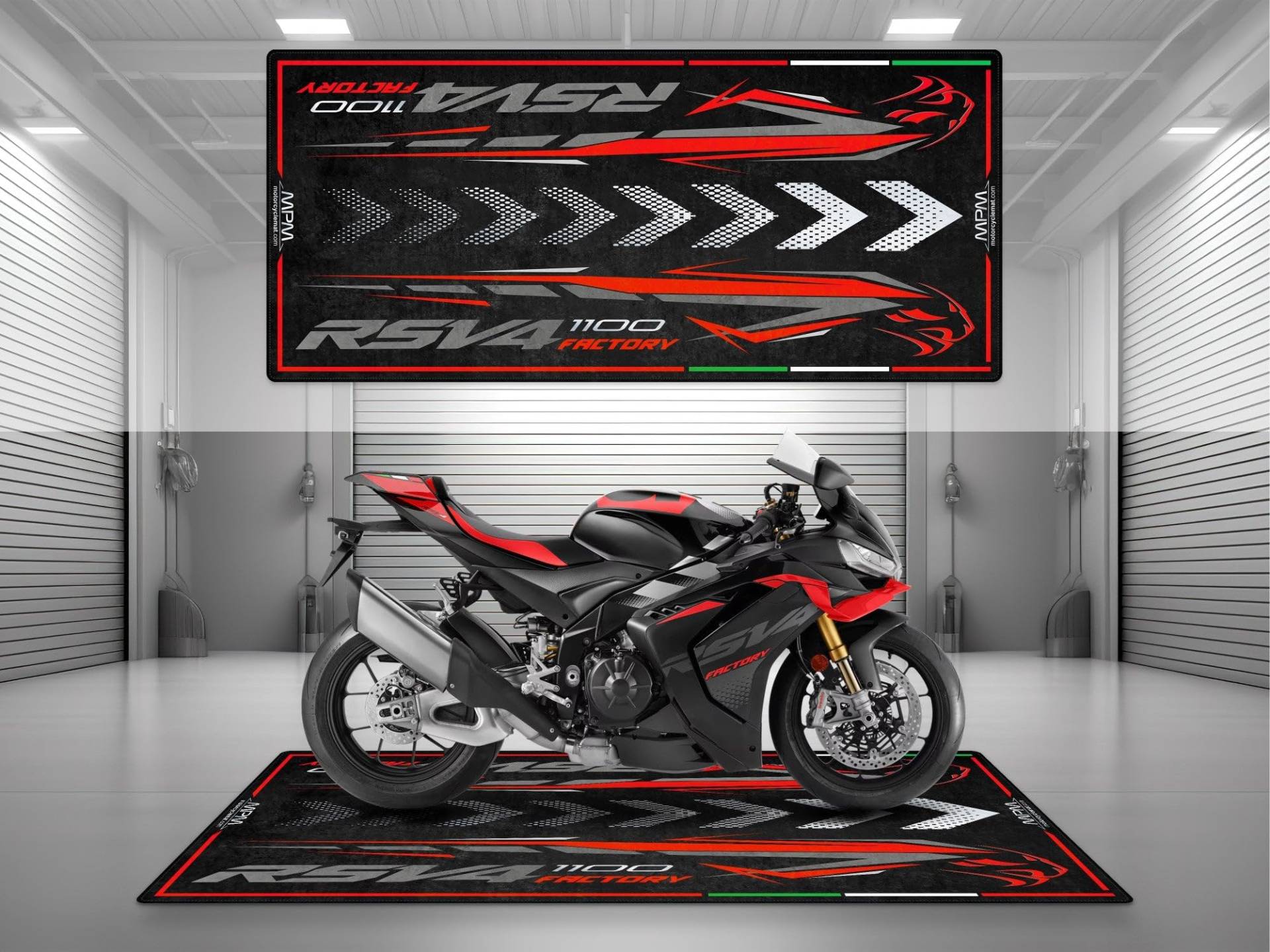 wibeart MPM Motorradmatte für Aprilia RSV4 Factory 1100 - MM4151 | Dunkler Kraken - Größe 2: 102 x 47/260 x 120 cm wibeart MPM Motorradmatte für Aprilia RSV4 Factory 1100 - MM4151 | Dunkler Kraken - Größe 2: 102 x 47/260 x 120 cm von wibeart