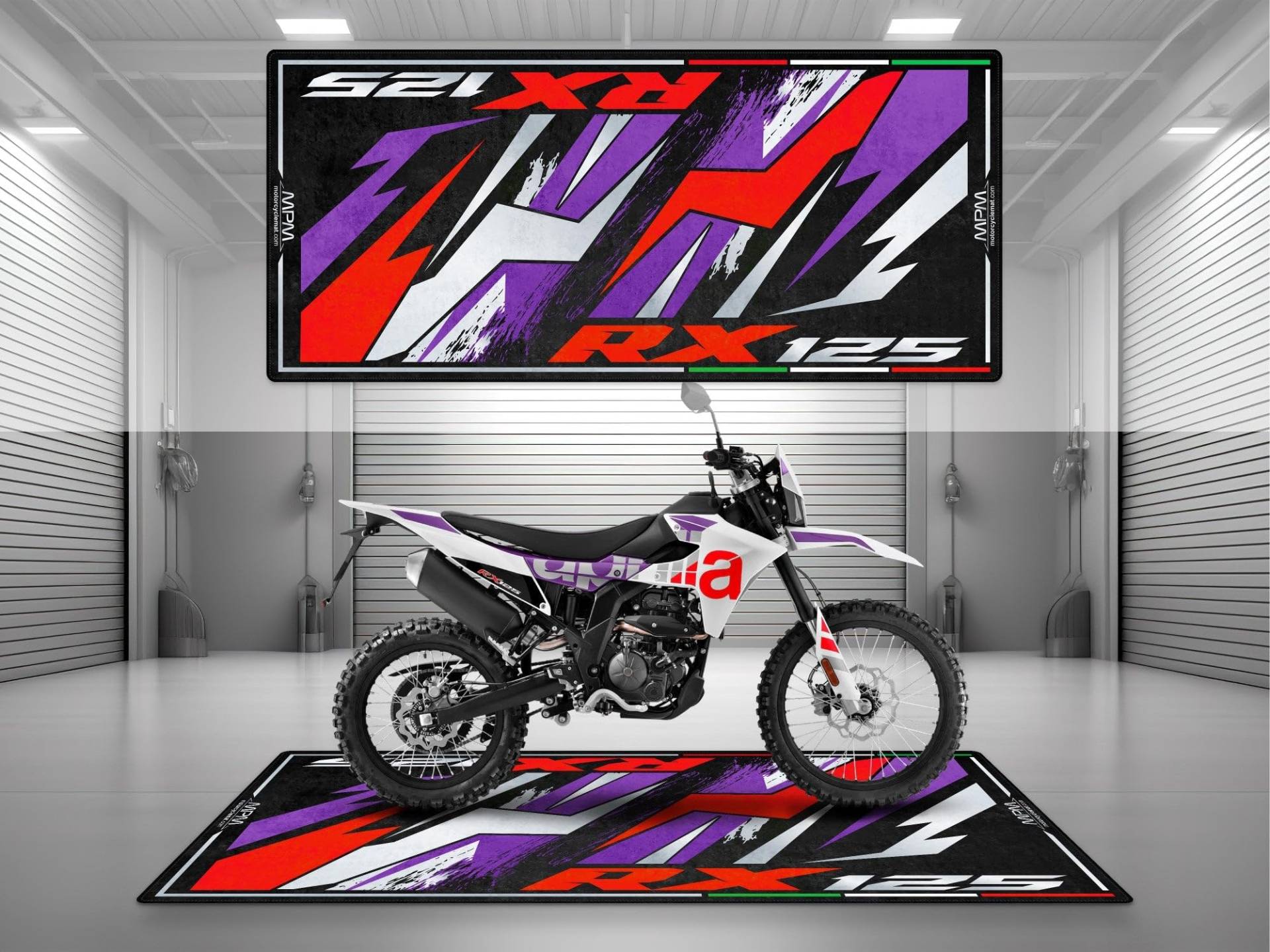 wibeart MPM Motorradmatte für Aprilia RX 125 - MM4162 | Cubozoa Weiß - Größe 2: 102 x 47/260 x 120 cm wibeart MPM Motorradmatte für Aprilia RX 125 - MM4162 | Cubozoa Weiß - Größe 2: 102 x 47/260 x 120 cm von wibeart
