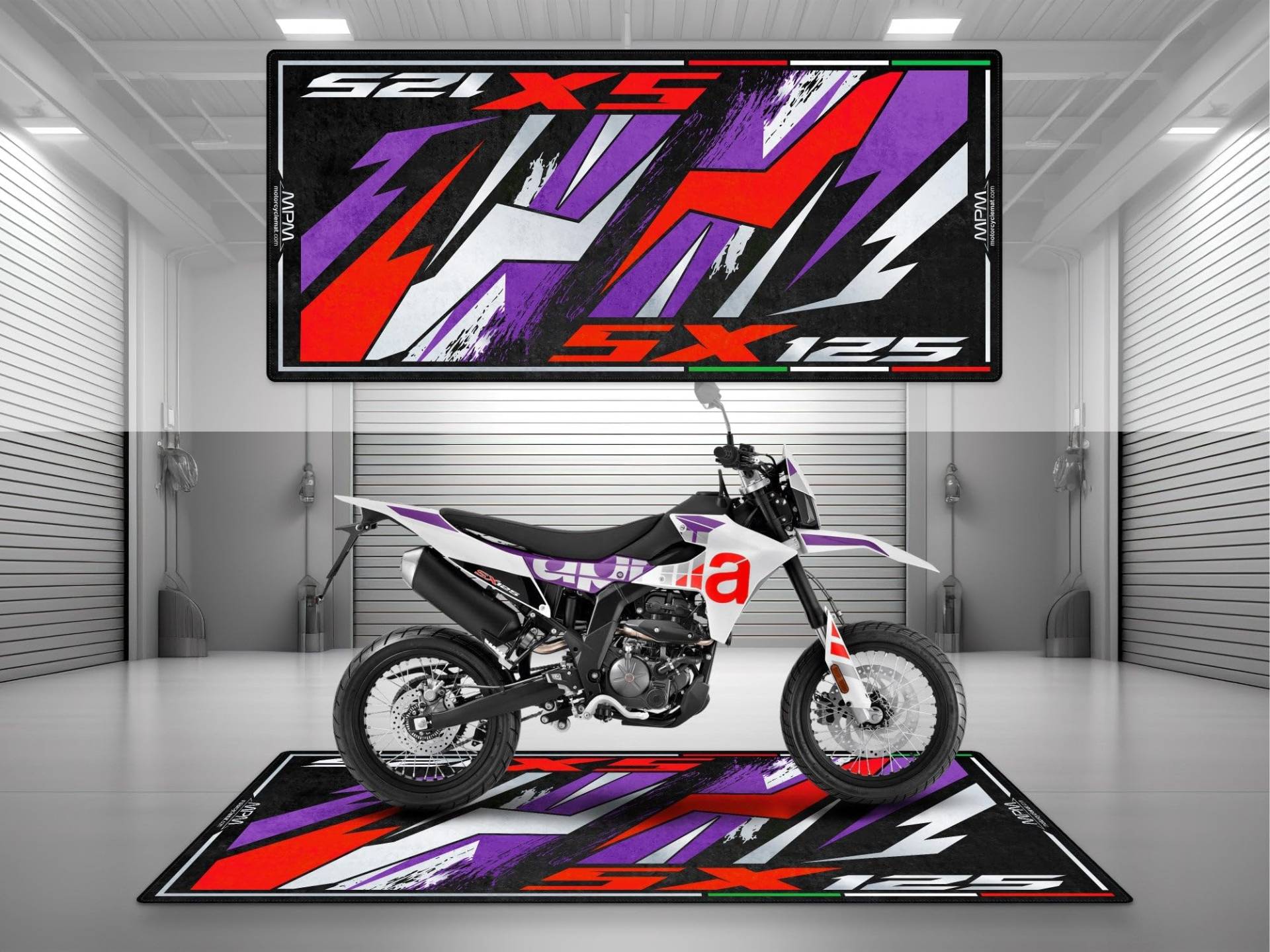 wibeart MPM Motorradmatte für Aprilia SX 125 - MM4161 | Cubozoa Weiß - Größe 2: 102 x 47/260 x 120 cm wibeart MPM Motorradmatte für Aprilia SX 125 - MM4161 | Cubozoa Weiß - Größe 2: 102 x 47/260 x 120 cm von wibeart