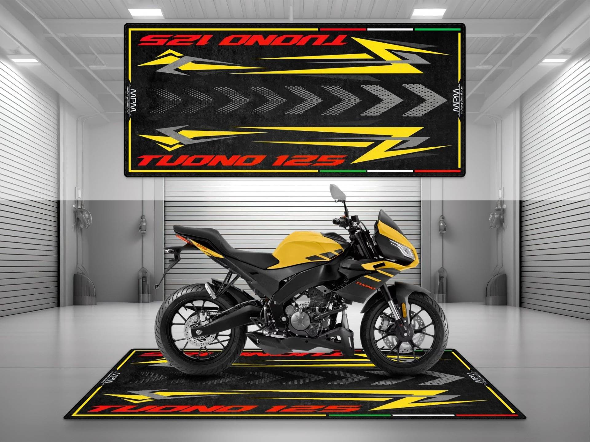 wibeart MPM Motorradmatte für Aprilia Tuono 125 - MM4160 | Viper Gelb - Größe 2: 102 x 47/260 x 120 cm wibeart MPM Motorradmatte für Aprilia Tuono 125 - MM4160 | Viper Gelb - Größe 2: 102 x 47/260 x 120 cm von wibeart
