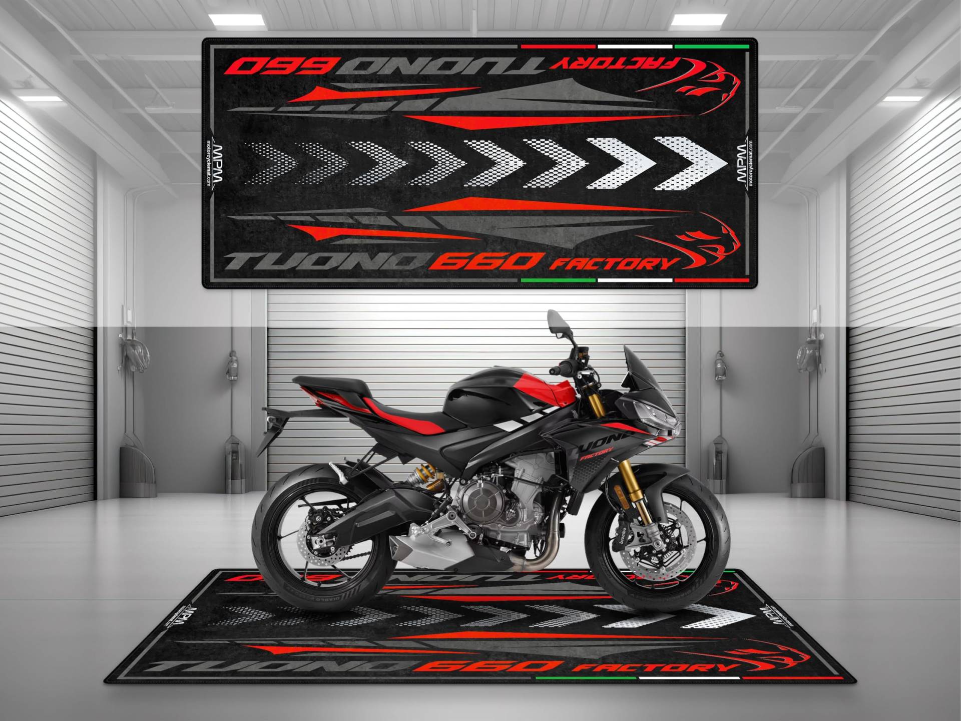 wibeart MPM Motorradmatte für Aprilia Tuono 660 Factory - MM4156 | Dunkle Banshee - Größe 2: 102 x 47/260 x 120 cm wibeart MPM Motorradmatte für Aprilia Tuono 660 Factory - MM4156 | Dunkle Banshee - Größe 2: 102 x 47/260 x 120 cm von wibeart