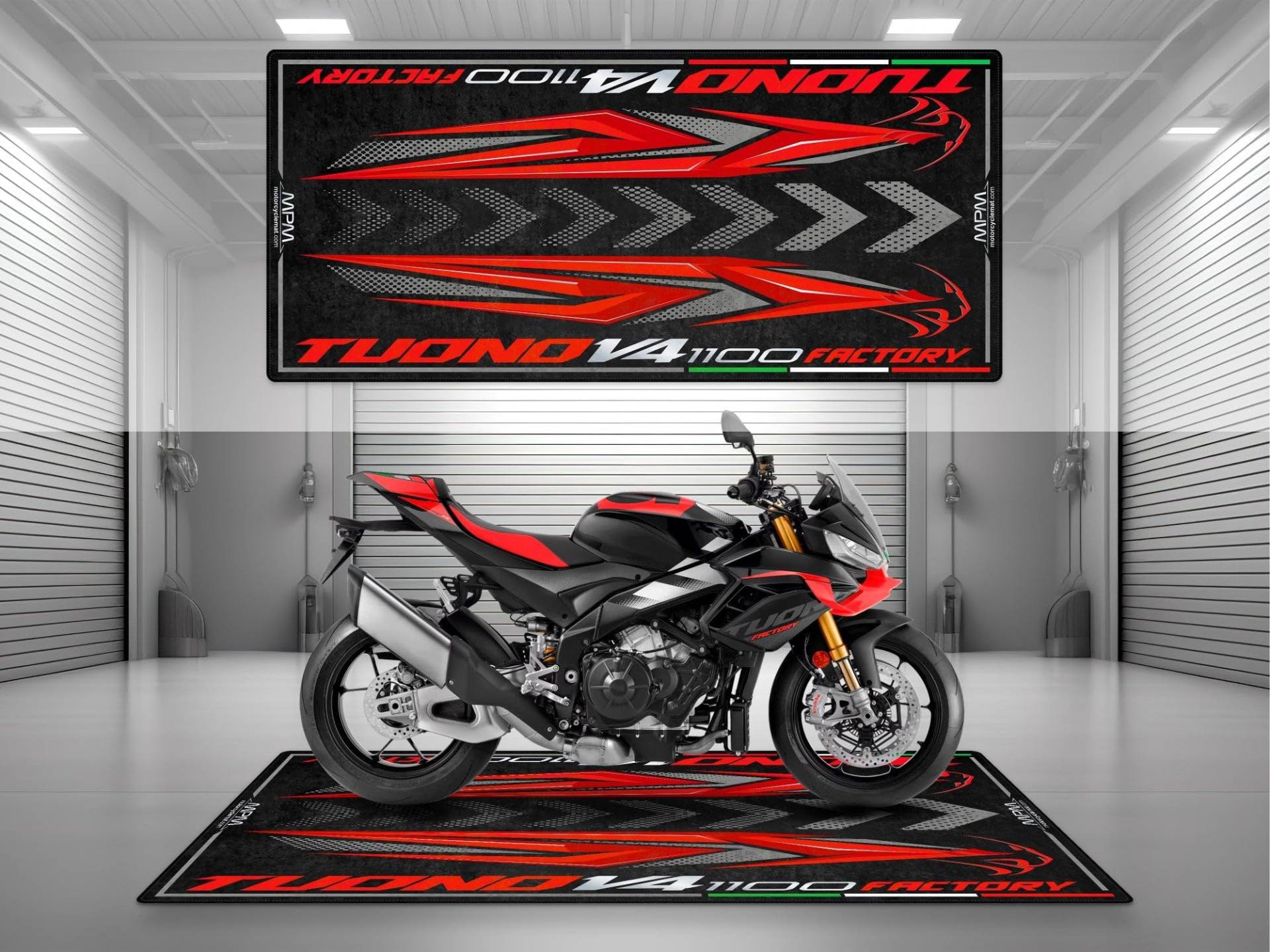 wibeart MPM Motorradmatte für Aprilia Tuono V4 Factory 1100 - MM4153 | Dunkler Kraken - Größe 2: 102 x 47/260 x 120 cm wibeart MPM Motorradmatte für Aprilia Tuono V4 Factory 1100 - MM4153 | Dunkler Kraken - Größe 2: 102 x 47/260 x 120 cm von wibeart