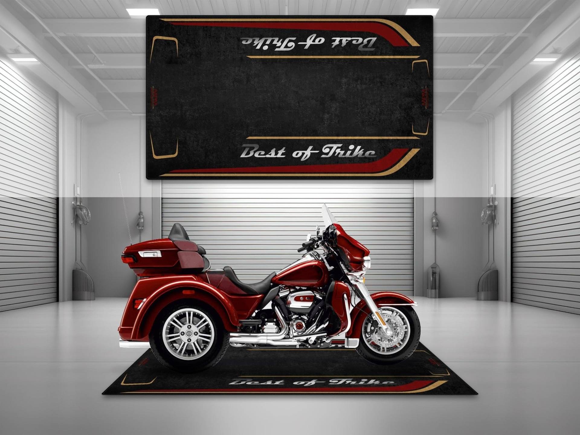 wibeart MPM Motorradmatte für Best of Trike, waschbar, rutschfest, öl- und wasserabweisend, Parkmatte für Garage, Ausstellungsraum, | Heirloom Red Fade - Sondergröße: 110.2 x 63/280 x 160 cm wibeart MPM Motorradmatte für Best of Trike, waschbar, rutschfest, öl- und wasserabweisend, Parkmatte für Garage, Ausstellungsraum, | Heirloom Red Fade - Sondergröße: 110.2 x 63/280 x 160 cm von wibeart