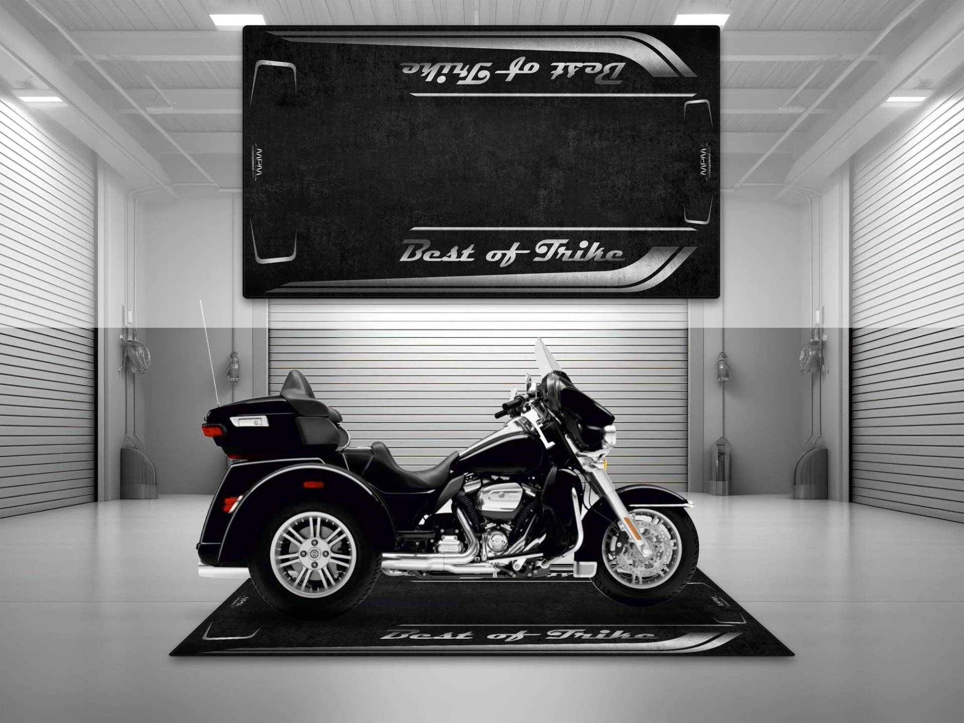 wibeart MPM Motorradmatte für Best of Trike, waschbar, rutschfest, öl- und wasserabweisend, Parkmatte für Garage, Ausstellungsraum, | Lebendiges Schwarz - Sondergröße: 110.2 x 63/280 x 160 cm wibeart MPM Motorradmatte für Best of Trike, waschbar, rutschfest, öl- und wasserabweisend, Parkmatte für Garage, Ausstellungsraum, | Lebendiges Schwarz - Sondergröße: 110.2 x 63/280 x 160 cm von wibeart