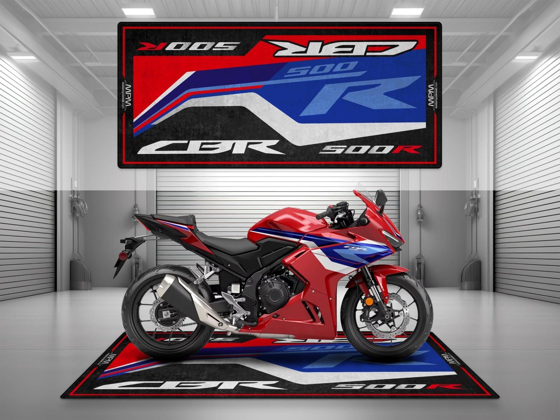 wibeart MPM Motorradmatte für CBR500R, waschbar, rutschfest, öl- und wasserabweisend, Parkmatte für Garage, Ausstellungsraum, Werkstatt | Grand Prix Rote 2025 - Größe 2: 102 x 47/260 x 120 cm wibeart MPM Motorradmatte für CBR500R, waschbar, rutschfest, öl- und wasserabweisend, Parkmatte für Garage, Ausstellungsraum, Werkstatt | Grand Prix Rote 2025 - Größe 2: 102 x 47/260 x 120 cm von wibeart