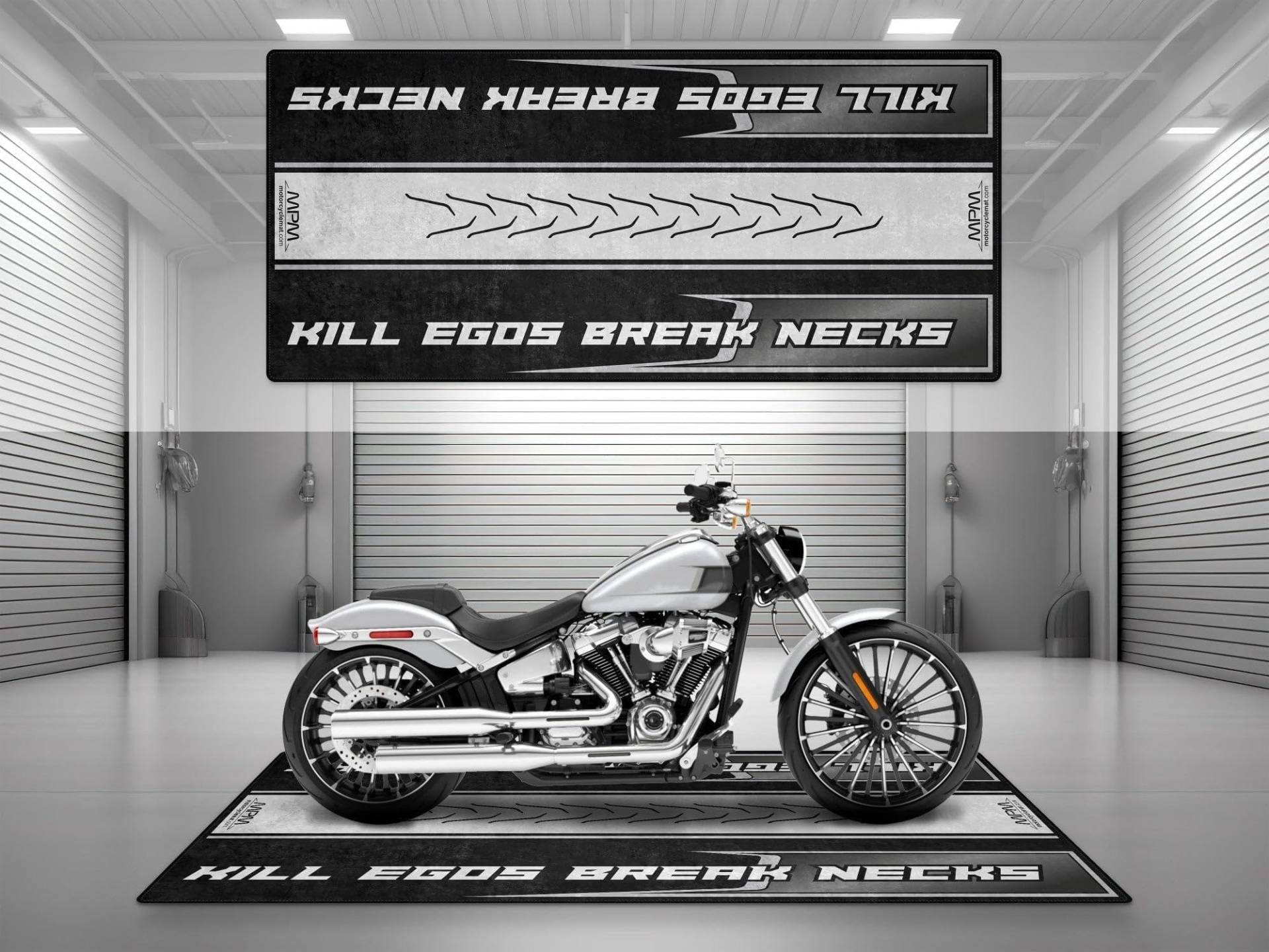 wibeart MPM Motorradmatte für Kill Egos Break Necks, waschbar, rutschfest, öl- und wasserabweisend, Parkmatte für Garage, Ausstellungsraum, W | Weiße Onyxperle - Größe 2: 102 x 47/260 x 120 cm wibeart MPM Motorradmatte für Kill Egos Break Necks, waschbar, rutschfest, öl- und wasserabweisend, Parkmatte für Garage, Ausstellungsraum, W | Weiße Onyxperle - Größe 2: 102 x 47/260 x 120 cm von wibeart