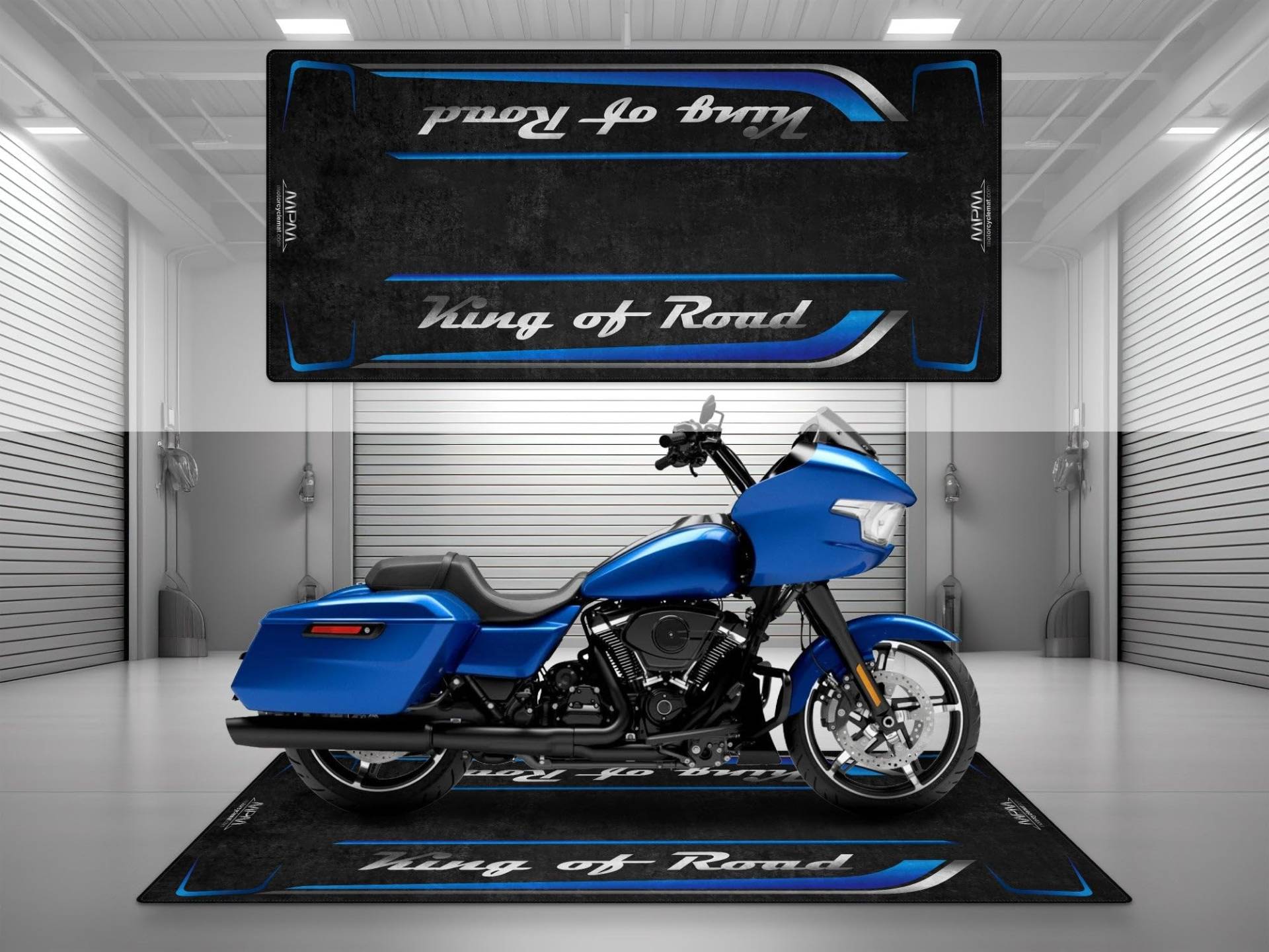 wibeart MPM Motorradmatte für King of Road, waschbar, rutschfest, öl- und wasserabweisend, Parkmatte für Garage, Ausstellungsraum, Werkstatt | Blauer Ausbruch - Größe 2 : 102 x 47/260 x 120 cm wibeart MPM Motorradmatte für King of Road, waschbar, rutschfest, öl- und wasserabweisend, Parkmatte für Garage, Ausstellungsraum, Werkstatt | Blauer Ausbruch - Größe 2 : 102 x 47/260 x 120 cm von wibeart
