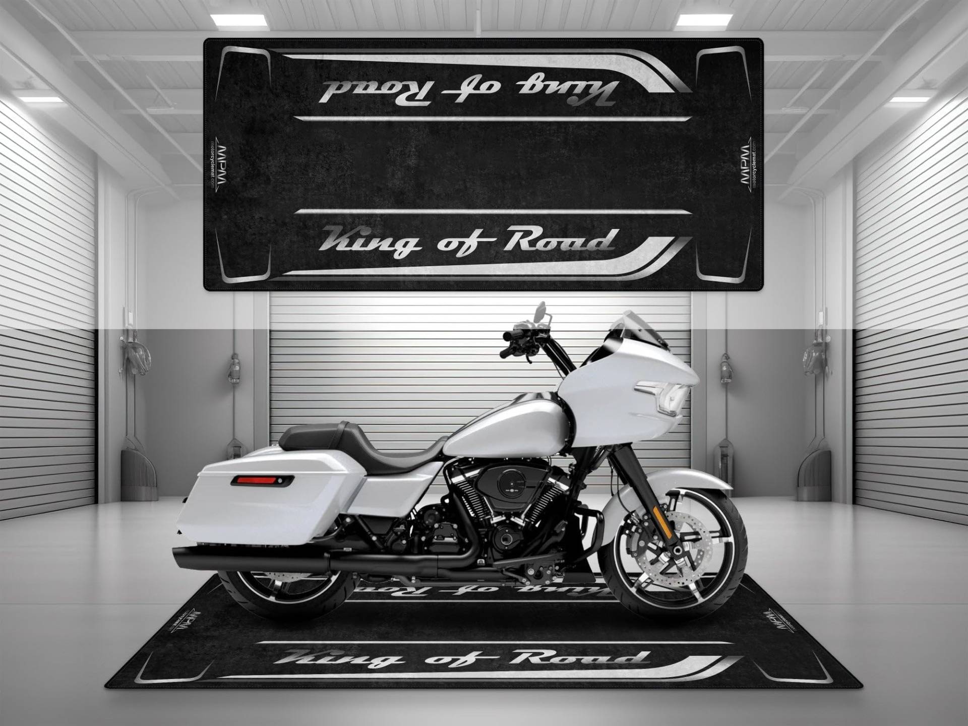 wibeart MPM Motorradmatte für King of Road, waschbar, rutschfest, öl- und wasserabweisend, Parkmatte für Garage, Ausstellungsraum, Werkstatt | Weiße Onyxperle - Größe 2 : 102 x 47/260 x 120 cm wibeart MPM Motorradmatte für King of Road, waschbar, rutschfest, öl- und wasserabweisend, Parkmatte für Garage, Ausstellungsraum, Werkstatt | Weiße Onyxperle - Größe 2 : 102 x 47/260 x 120 cm von wibeart