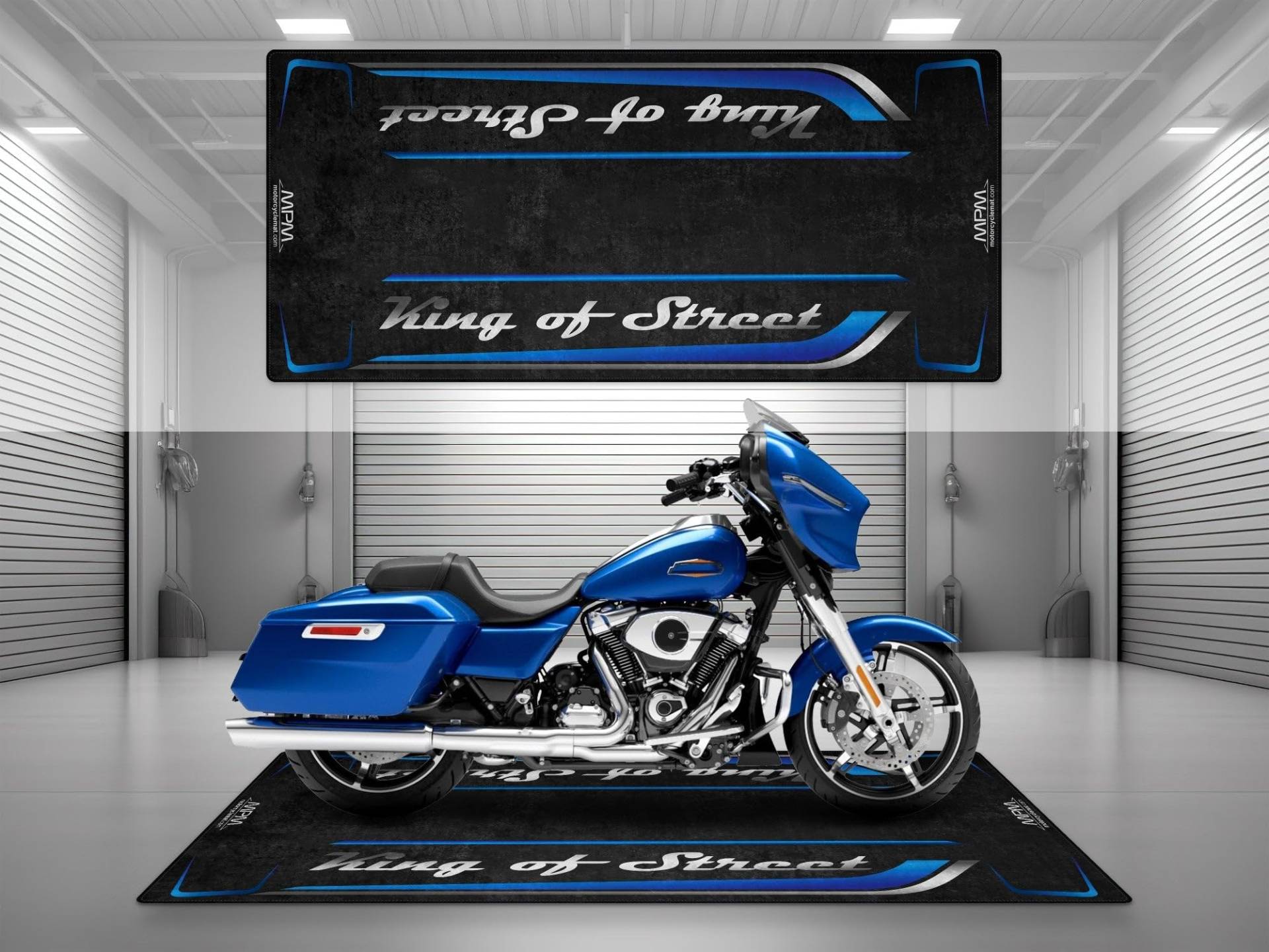 wibeart MPM Motorradmatte für King of Street, waschbar, rutschfest, öl- und wasserabweisend, Parkmatte für Garage, Ausstellungsraum, Werkstat | Blauer Ausbruch - Größe 2: 102 x 47/260 x 120 cm wibeart MPM Motorradmatte für King of Street, waschbar, rutschfest, öl- und wasserabweisend, Parkmatte für Garage, Ausstellungsraum, Werkstat | Blauer Ausbruch - Größe 2: 102 x 47/260 x 120 cm von wibeart
