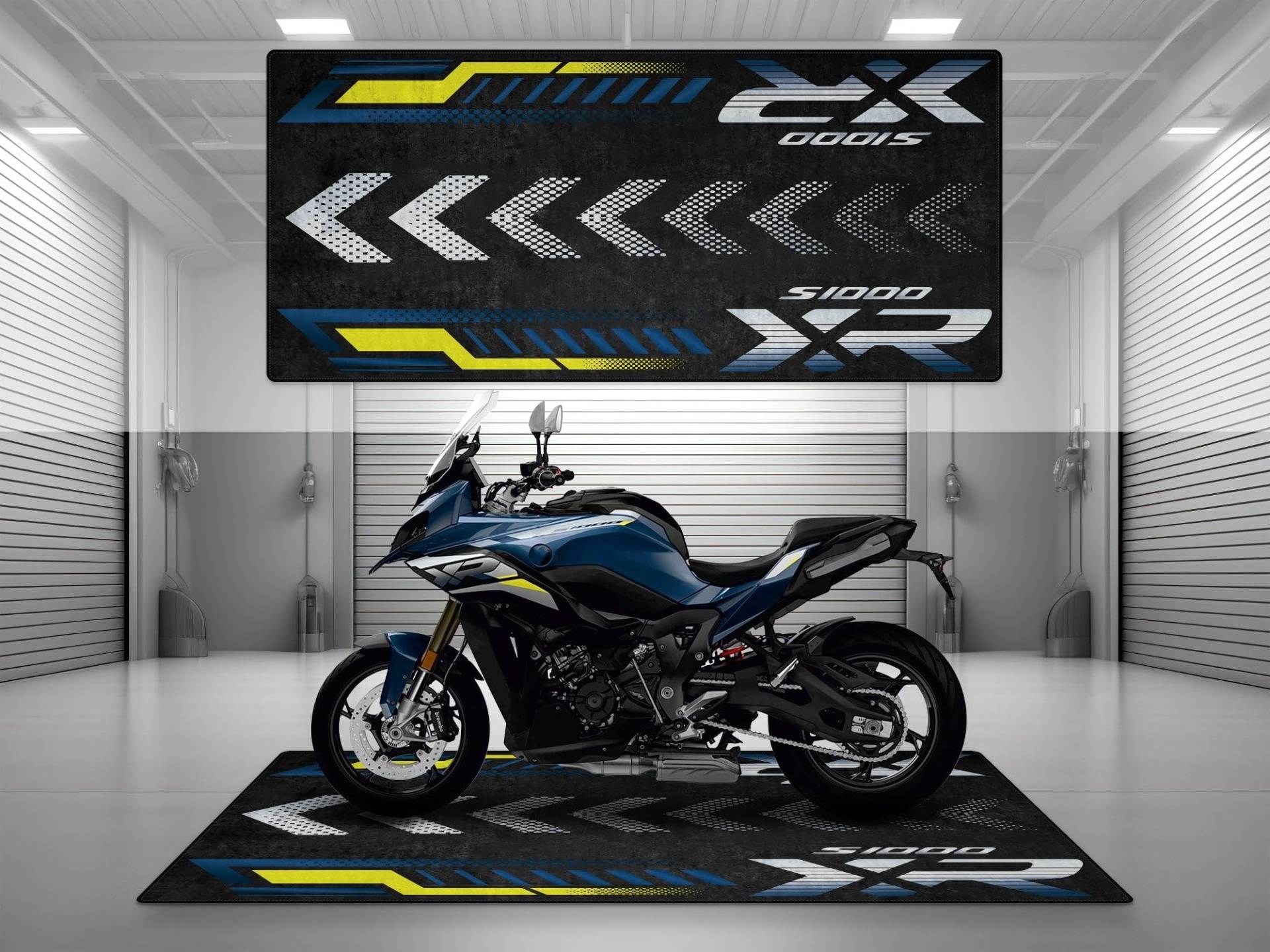 wibeart MPM Motorradmatte für S1000 XR, waschbar, rutschfest, öl- und wasserabweisend, Parkmatte für Garage, Ausstellungsraum, Werks | Schwerkraftblau Metallic - Größe 2: 102 x 47/260 x 120 cm wibeart MPM Motorradmatte für S1000 XR, waschbar, rutschfest, öl- und wasserabweisend, Parkmatte für Garage, Ausstellungsraum, Werks | Schwerkraftblau Metallic - Größe 2: 102 x 47/260 x 120 cm von wibeart
