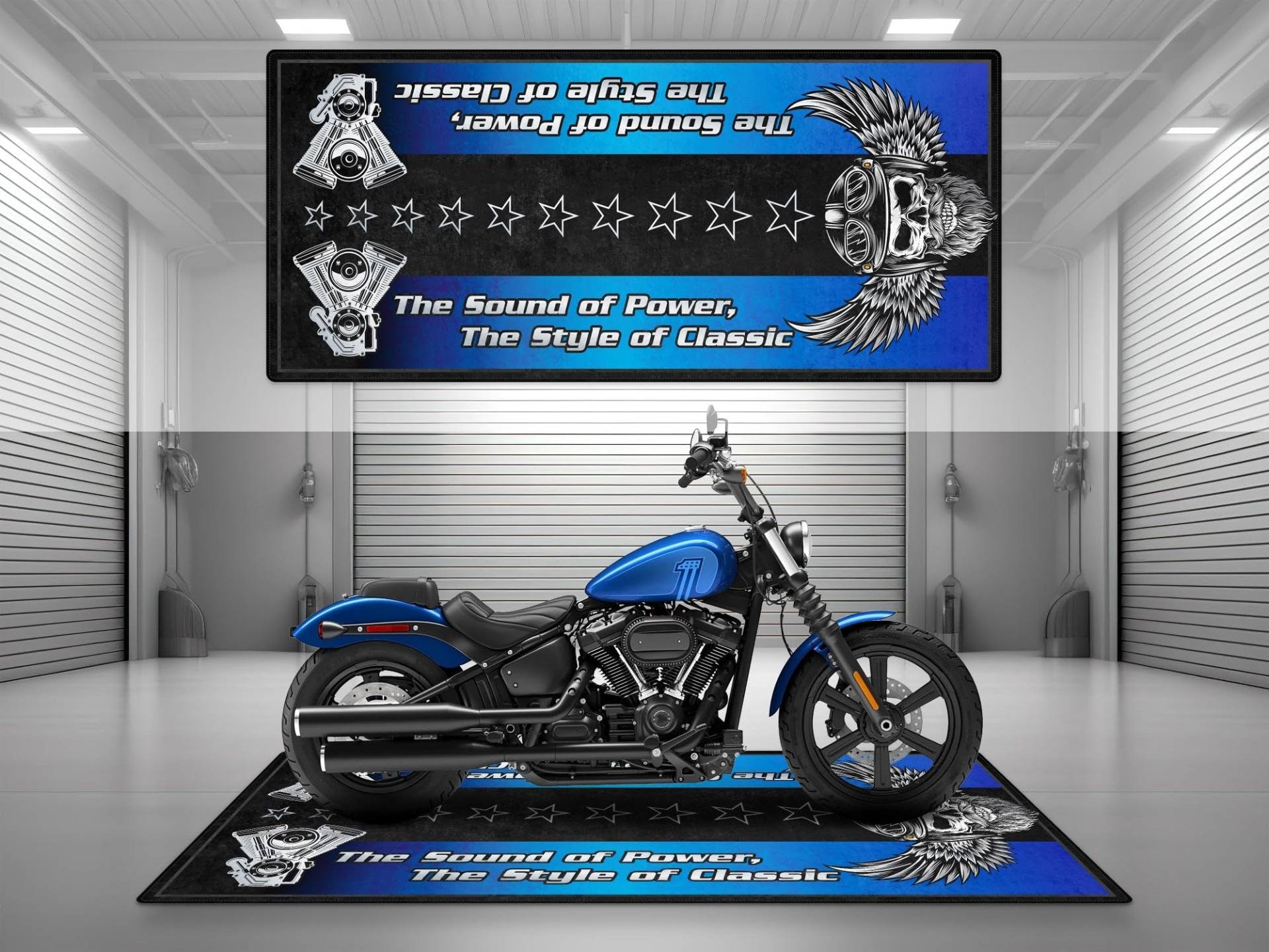 wibeart MPM Motorradmatte für den Style-Schriftzug. Waschbare, rutschfeste, öl- und wasserfeste Parkmatte für Garage, Ausstellungsraum und W | Blauer Ausbruch - Größe 2 : 102 x 47/260 x 120 cm wibeart MPM Motorradmatte für den Style-Schriftzug. Waschbare, rutschfeste, öl- und wasserfeste Parkmatte für Garage, Ausstellungsraum und W | Blauer Ausbruch - Größe 2 : 102 x 47/260 x 120 cm von wibeart