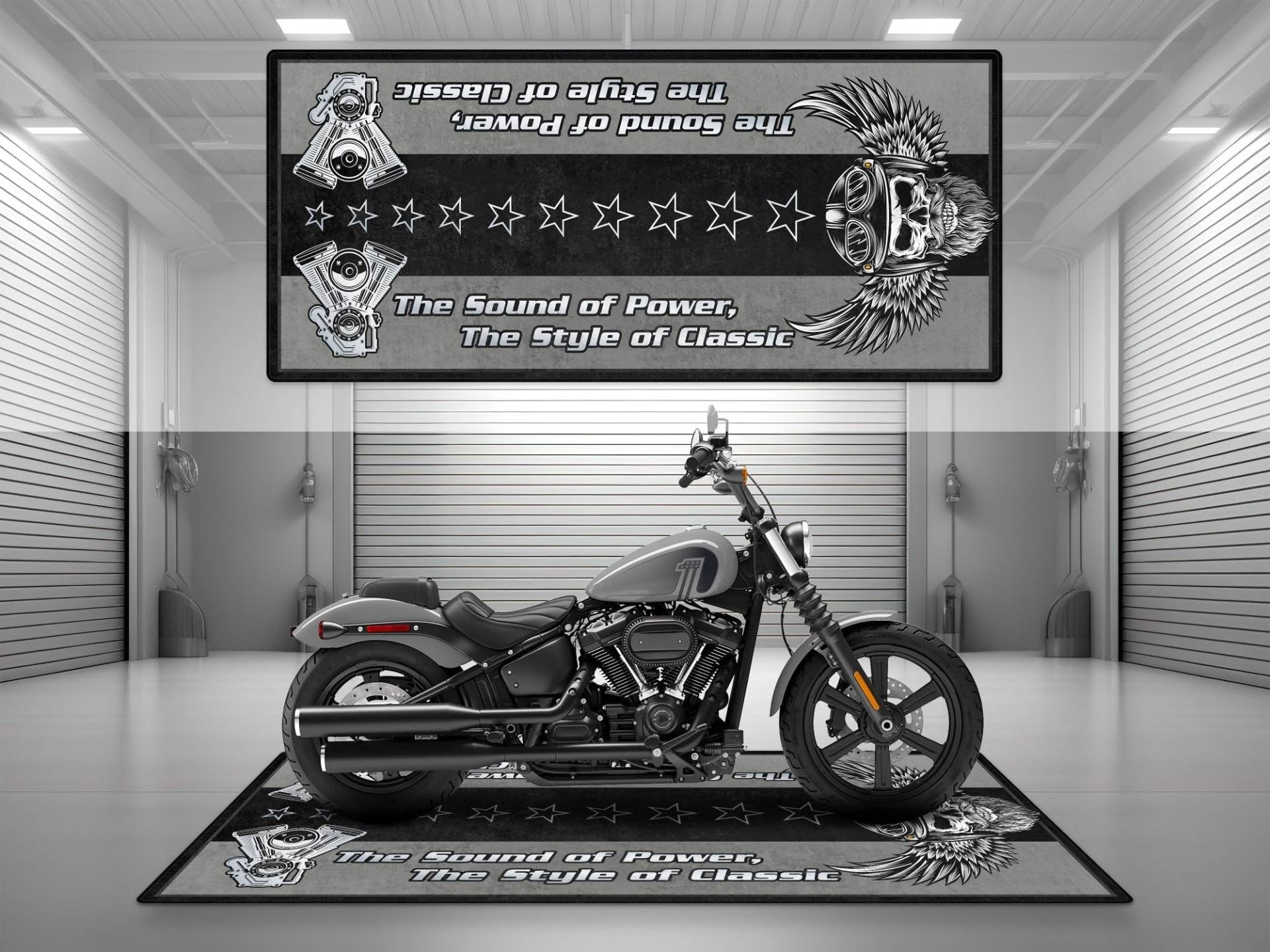 wibeart MPM Motorradmatte für den Style-Schriftzug. Waschbare, rutschfeste, öl- und wasserfeste Parkmatte für Garage, Ausstellungsraum und Werk | Billard Grau - Größe 2 : 102 x 47/260 x 120 cm wibeart MPM Motorradmatte für den Style-Schriftzug. Waschbare, rutschfeste, öl- und wasserfeste Parkmatte für Garage, Ausstellungsraum und Werk | Billard Grau - Größe 2 : 102 x 47/260 x 120 cm von wibeart