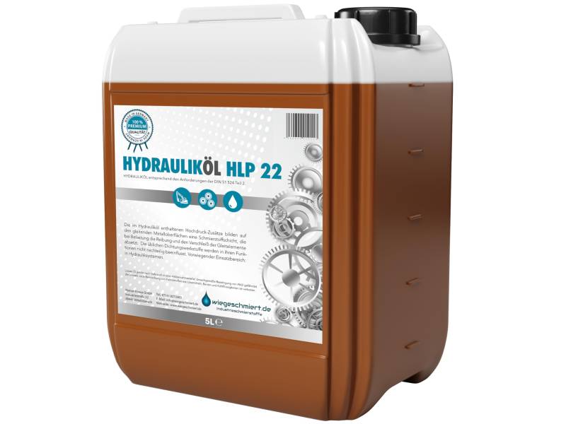 Hydrauliköl HLP 22 ISO VG 22 nach DIN 51524 Teil 2 (5 Liter) von wiegeschmiert.de