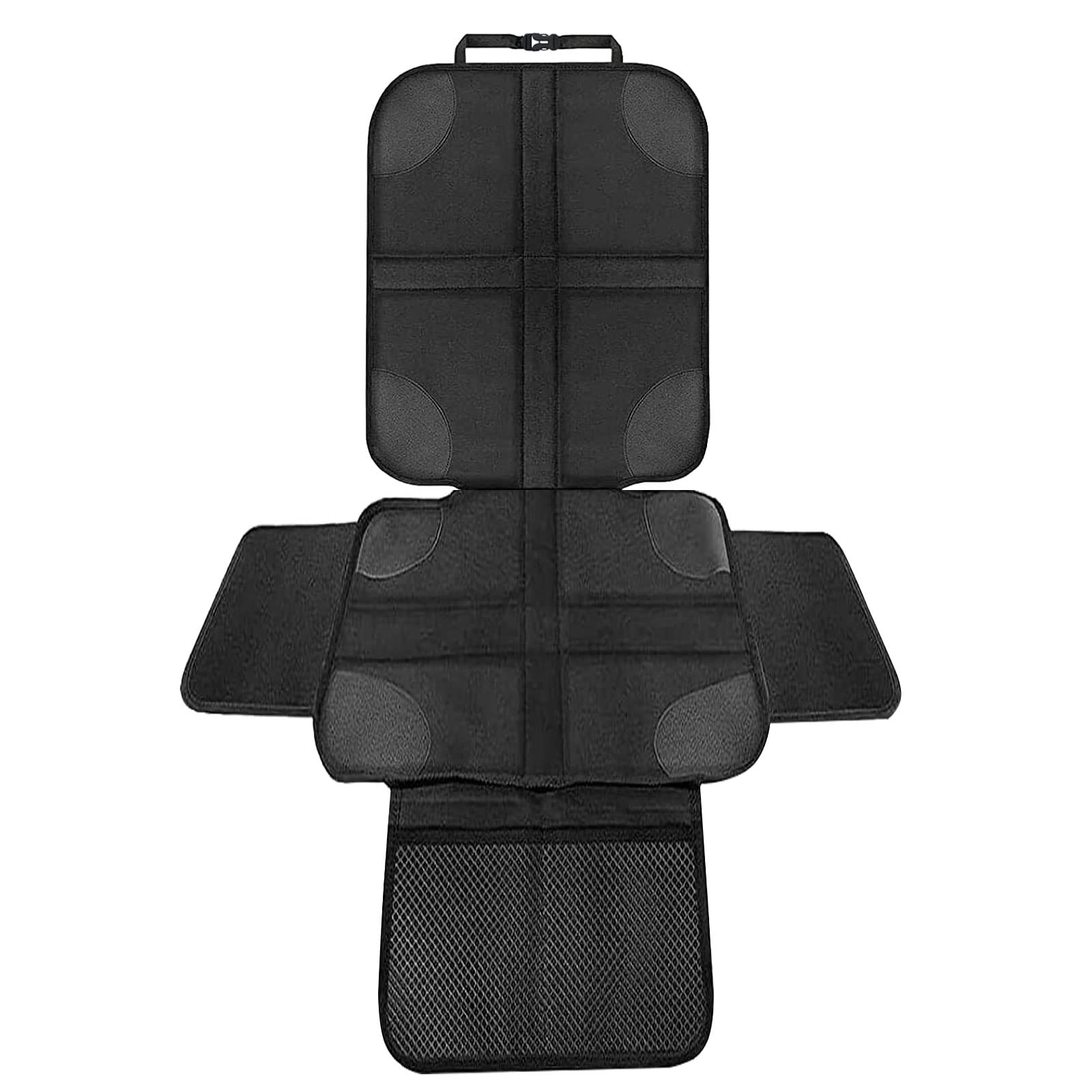 Kindersitzunterlage, der Beste Schutz für Leder- und Stoffsitze, ISOFIX geeignete Unterlage, Sitzschoner zum Schutz Ihrer Autositze geeignet für alle Kindersitze (140 x 48cm) von wiksite