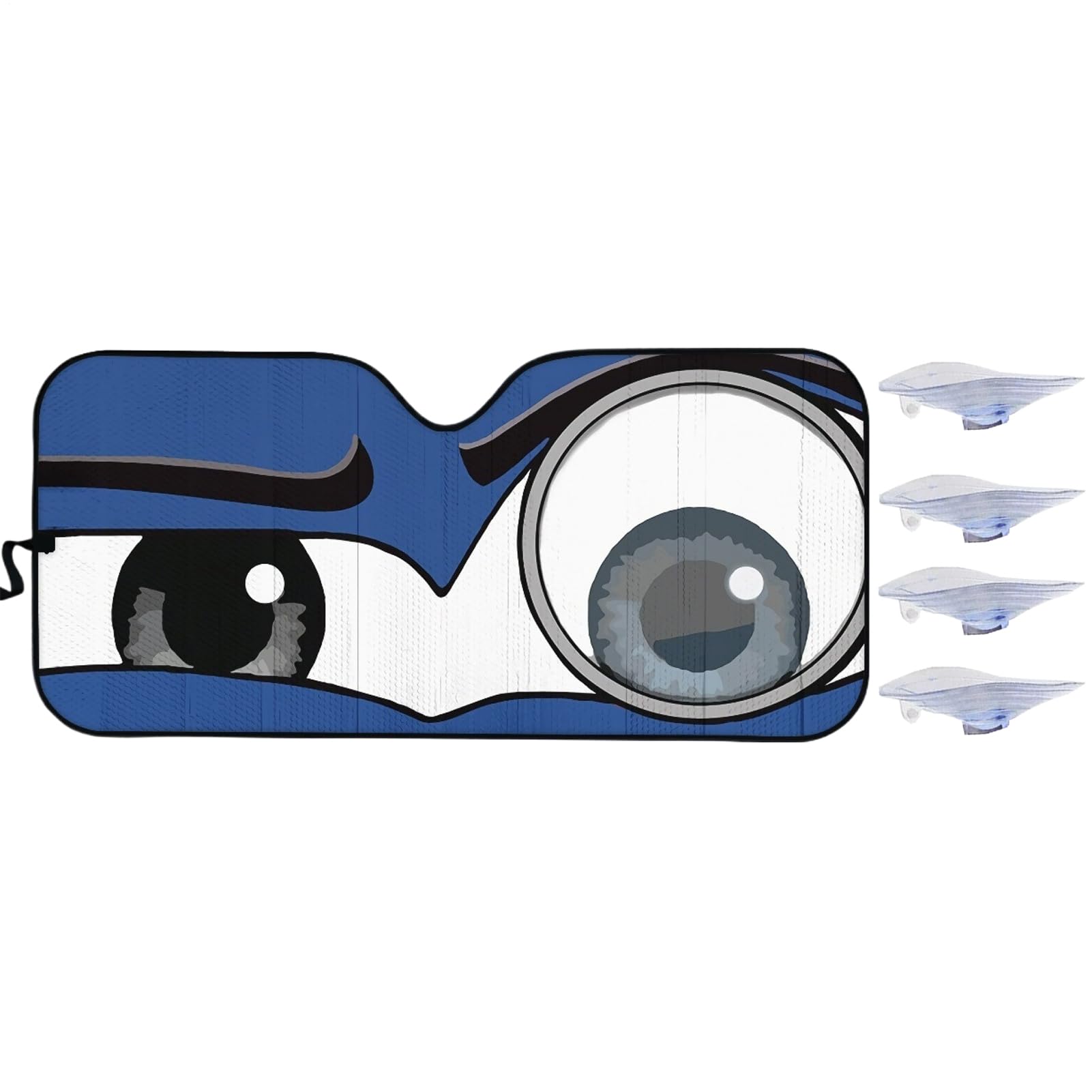 wiroouia Car Eyes Windshield Sonnenschutz - Cartoon-Augen Frontscheibe UV-Schutz,Vielseitig Einsetzbarer Klappbarer Schutz Für Outdoor-Aktivitäten, wiroouia Car Eyes Windshield Sonnenschutz - Cartoon-Augen Frontscheibe UV-Schutz,Vielseitig Einsetzbarer Klappbarer Schutz Für Outdoor-Aktivitäten, von wiroouia