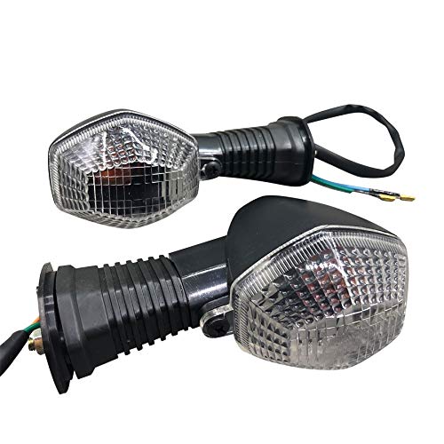 KF-TURN 1 Paar Motorrad-Blinker-Lampen-Signal-Lampe, passend für Suzuki GSF 600/650/1200/1250 N / S Bandit GSF1250SA DL 1000 DL 650 V-Strom (Farbe: White Lens) von without brand