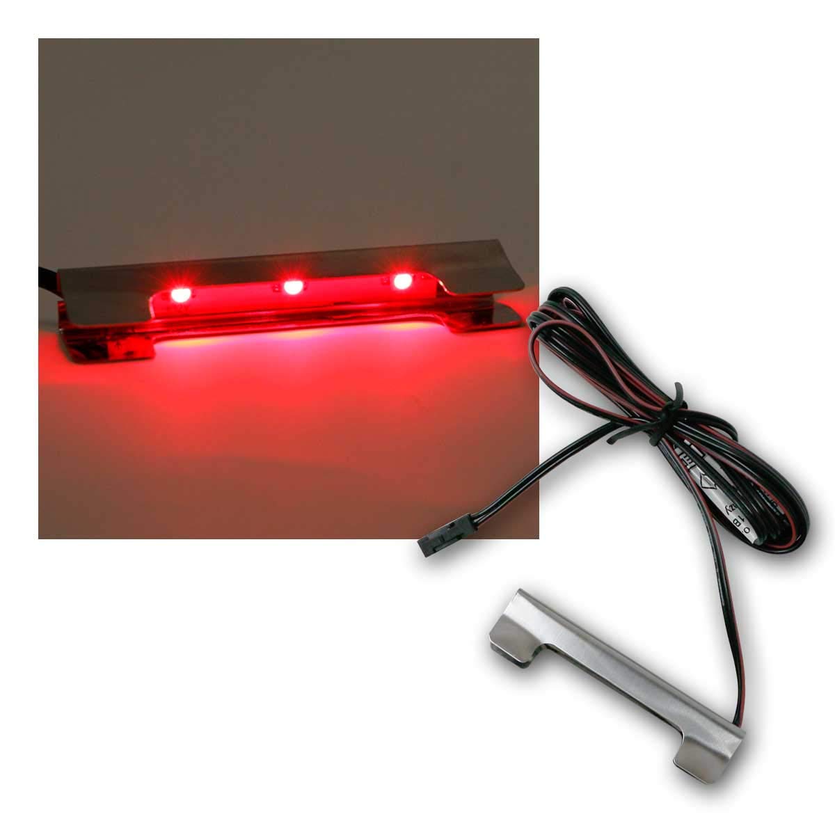 world-trading-net - Metall-Clip Glasbodenbeleuchtung, rot, 12V, 2m Anschlusskabel mit Mini-Stecker world-trading-net - Metall-Clip Glasbodenbeleuchtung, rot, 12V, 2m Anschlusskabel mit Mini-Stecker von world-trading-net