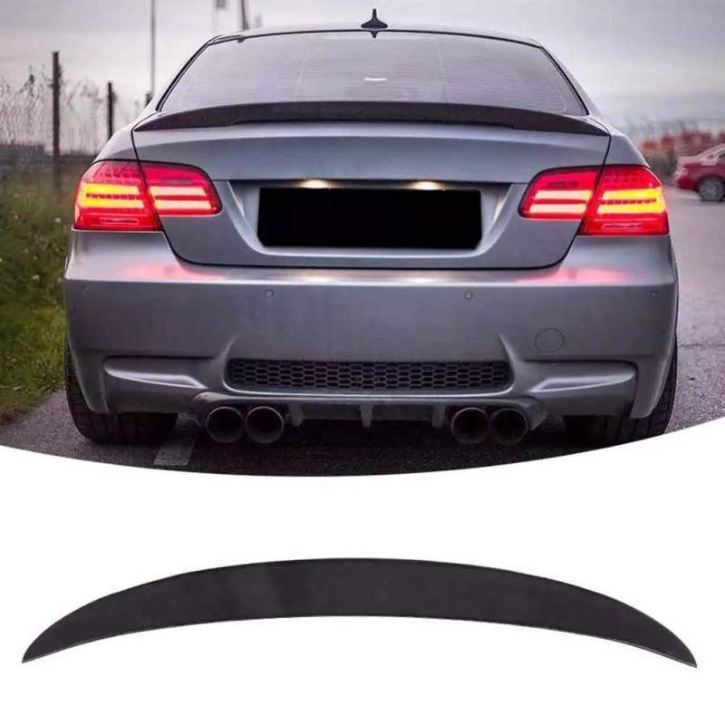 wowowa Glänzende Schwarze Auto-Spoiler Heckspoiler-Heckspoilerflügel für BMW 3er E92 Coupé 2007-2013 von wowowa