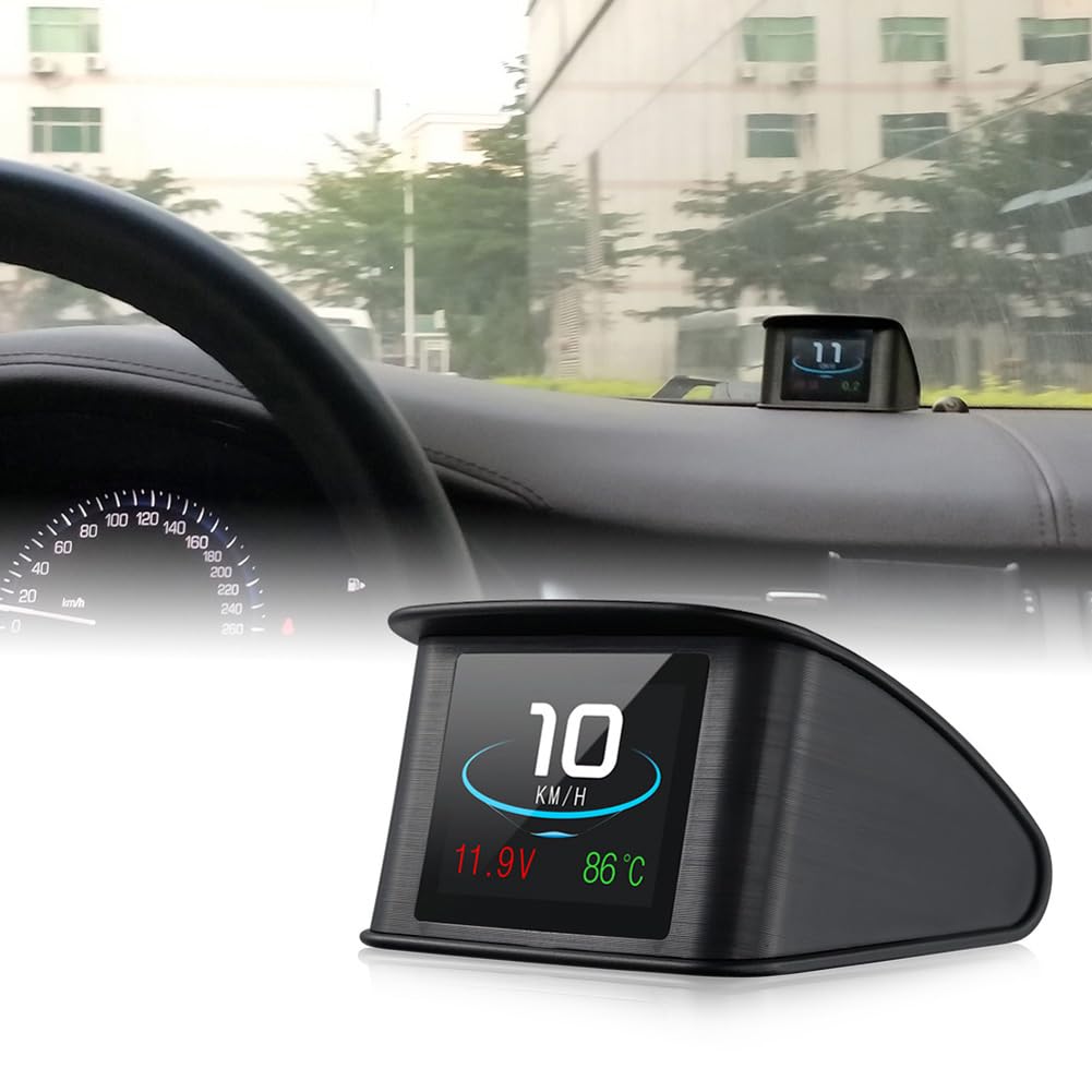 Auto-Diagnose-Scan, P10 Auto HUD Head Up Display, Smart Digital Tachometer LCD Display OBD 2 Scanner Diagnosegerät für Autos von woyada