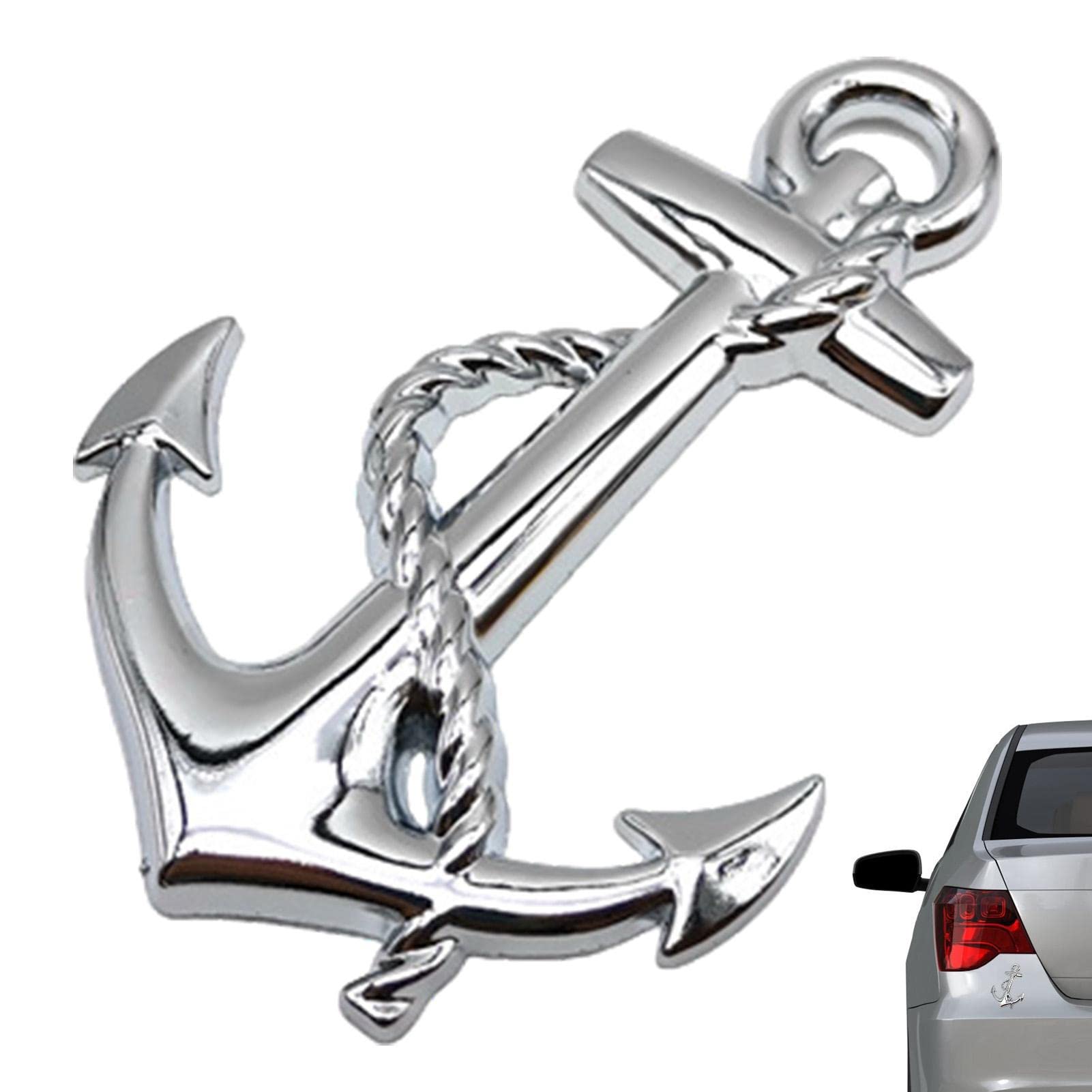 Schiff Anker Metall Autoaufkleber | Metall Seiten-Logo Heck-Logo Türaufkleber Auto Boot Körper dekorativ - Karosserie-Stoßstangen-Aufkleber Anker-Aufkleber für Universalautos Schiff Anker Metall Autoaufkleber | Metall Seiten-Logo Heck-Logo Türaufkleber Auto Boot Körper dekorativ - Karosserie-Stoßstangen-Aufkleber Anker-Aufkleber für Universalautos von woyufen