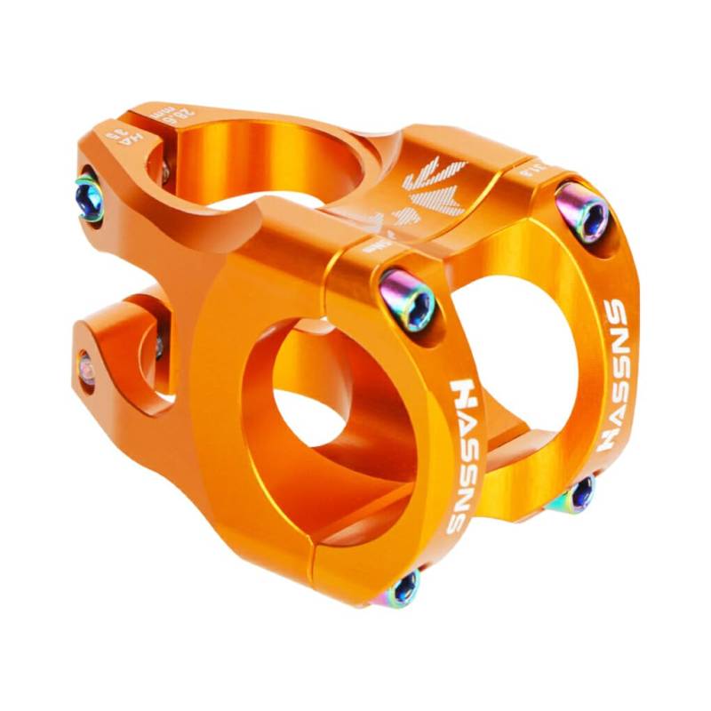 wueiooskj Leichter und hochfester verstellbarer Fahrradlenker – verstellbare Vorbau für Mountainbike Lenker in Fahrposition, orange von wueiooskj