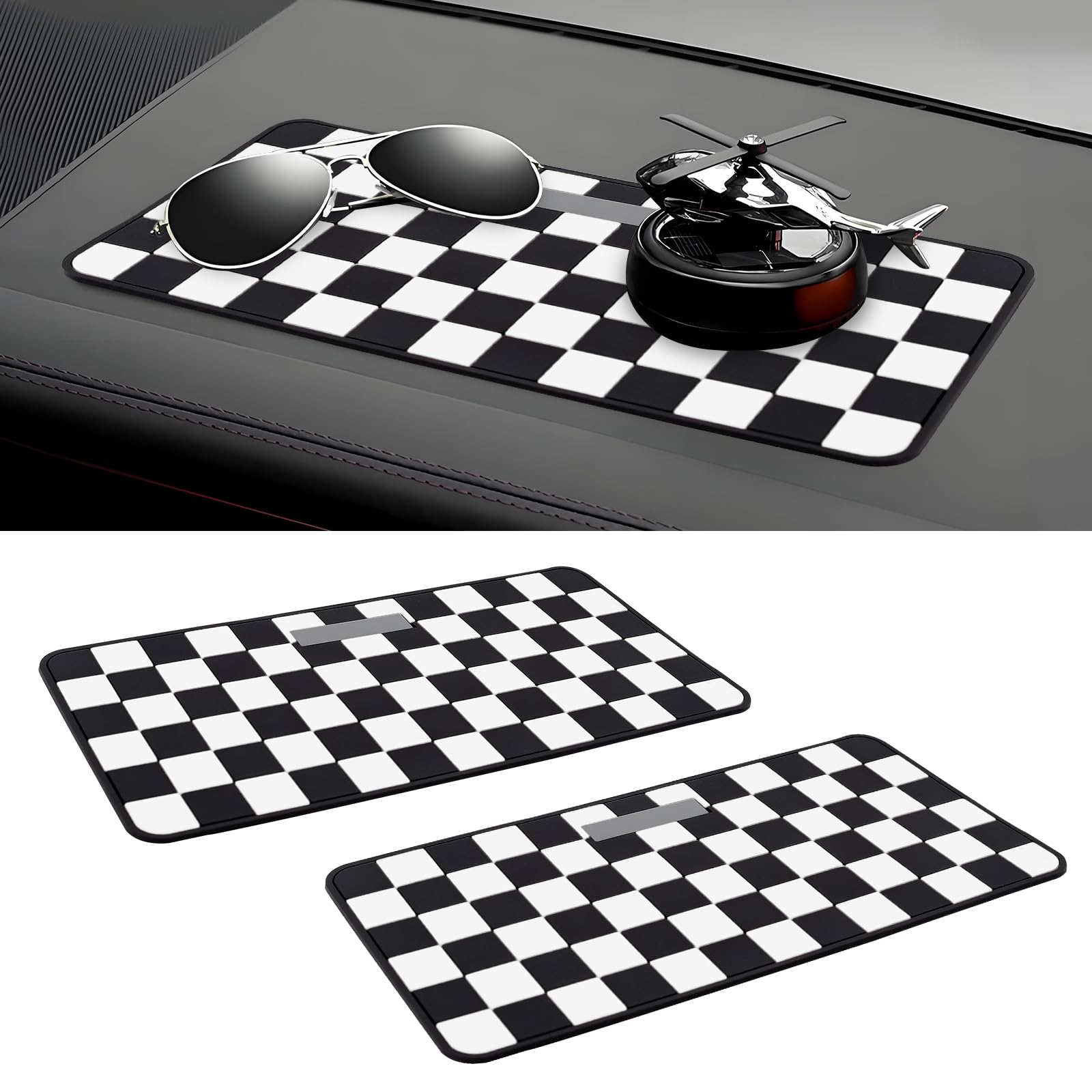 Wuyaoyao Anti-Rutsch-Matte für das Armaturenbrett, 31,8 x 22,6 cm, rutschfestes Armaturenbrett, PVC-Auto-Armaturenbrett-Griffmatte, multifunktionale Auto-Griffmatte für Handys, Sonnenbrillen Wuyaoyao Anti-Rutsch-Matte für das Armaturenbrett, 31,8 x 22,6 cm, rutschfestes Armaturenbrett, PVC-Auto-Armaturenbrett-Griffmatte, multifunktionale Auto-Griffmatte für Handys, Sonnenbrillen von wuyaoyao