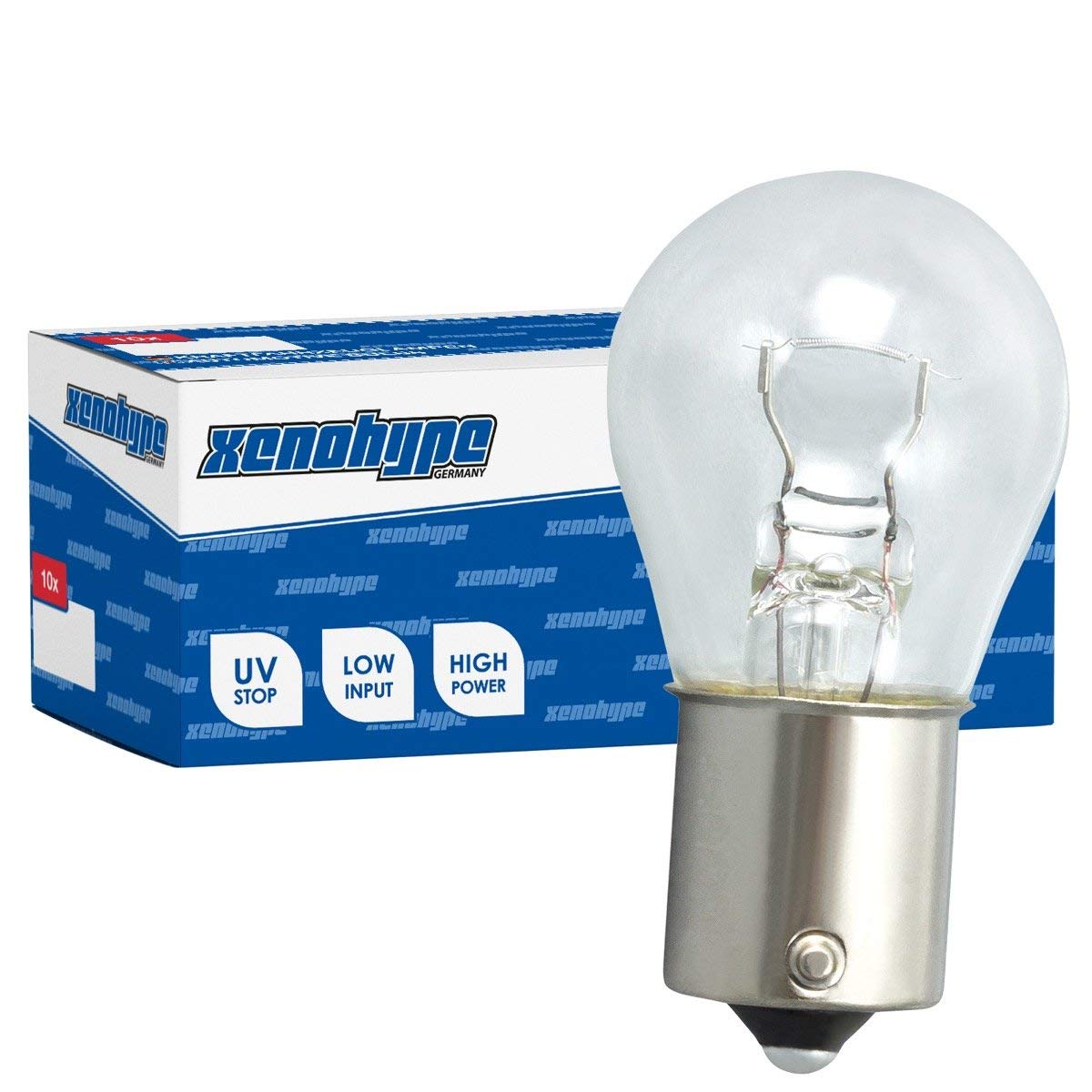 XENOHYPE 10x P21W Premium BA15s 12 V 21 Watt Kugellampe von XENOHYPE