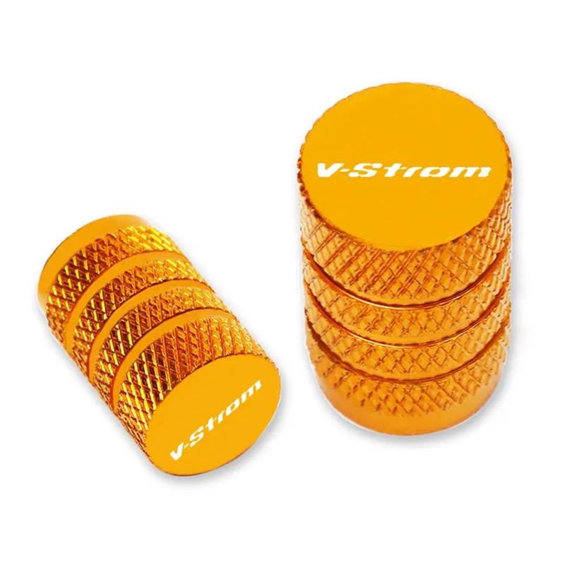 Autoreifen-Luftkappen-Abdeckung Für Suzuki VSTROM DL250 DL650 V-Strom DL1000 DL 650/XT 1000/XT Motorrad Reifen Ventil Air Port Stem Abdeckung Kappe Stecker Zubehör(Golden) von xiaobin