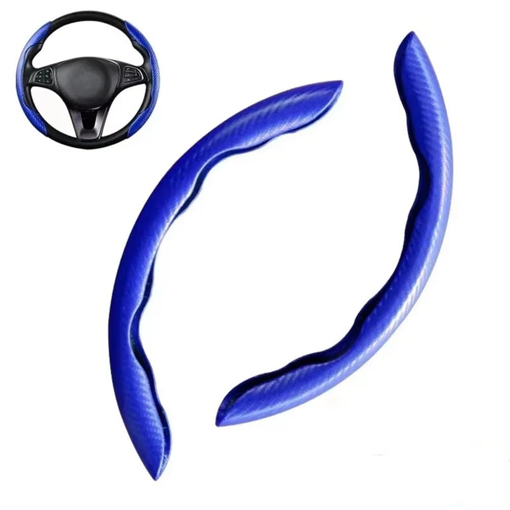 Lenkradabdeckung aus Carbonfaser kompatibel mit dem Mercedes-Benz A-Class 2012-2018 - Ultradünn & atmungsaktiv | Sportliches Design mit Rutschfester Segmentierung | klick-Montage,Blue Lenkradabdeckung aus Carbonfaser kompatibel mit dem Mercedes-Benz A-Class 2012-2018 - Ultradünn & atmungsaktiv | Sportliches Design mit Rutschfester Segmentierung | klick-Montage,Blue von xiaodiao