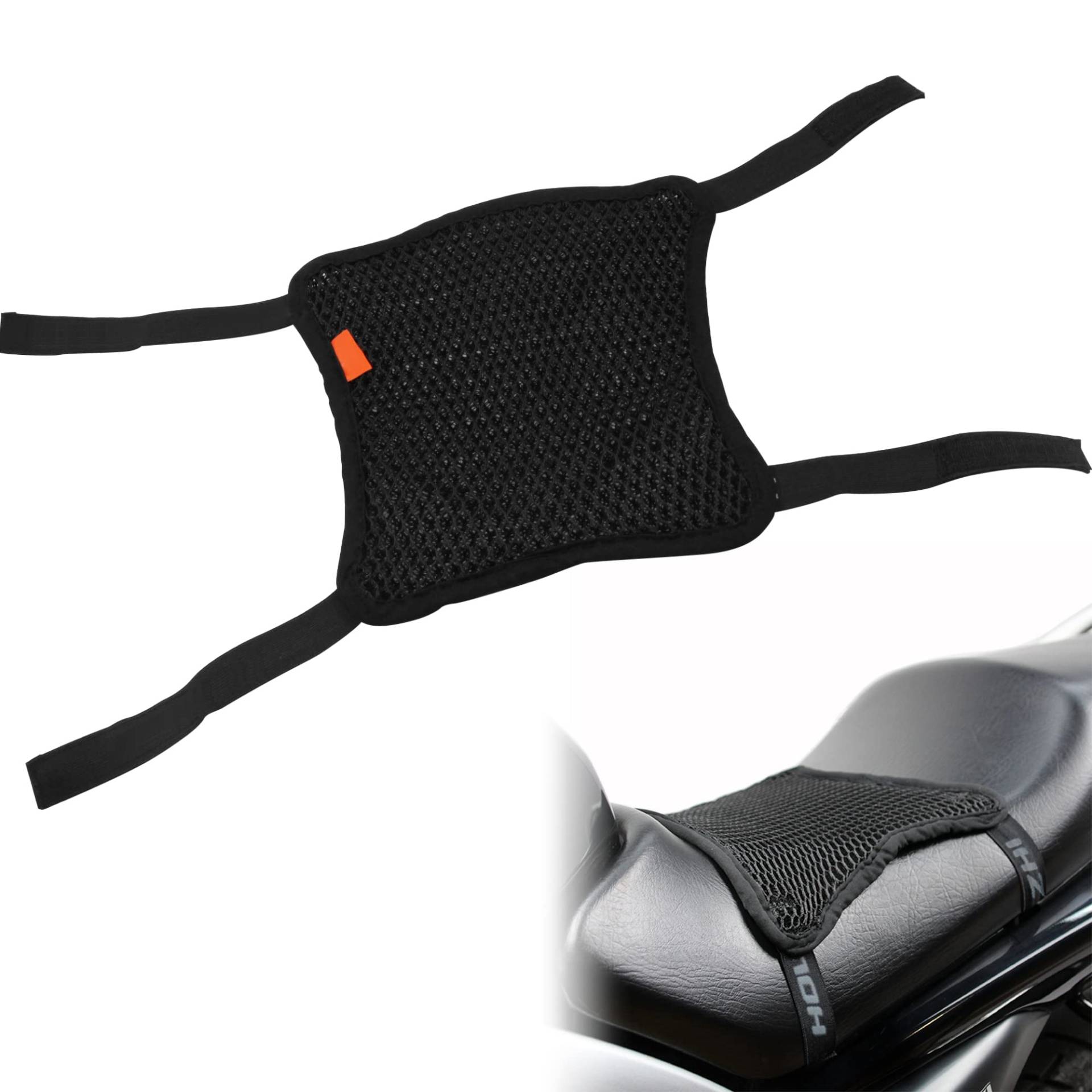 xiruiubao Motorrad Sitzbezug Atmungsaktives Sitzkissen Sitzabdeckung - Schnelltrocknender Kühler Stoßschutz Pads Anti Rutsch Atmungsaktiv Mesh Schutz, Mesh-Schutz-Sitzbezug für Sonne xiruiubao Motorrad Sitzbezug Atmungsaktives Sitzkissen Sitzabdeckung - Schnelltrocknender Kühler Stoßschutz Pads Anti Rutsch Atmungsaktiv Mesh Schutz, Mesh-Schutz-Sitzbezug für Sonne von xiruiubao