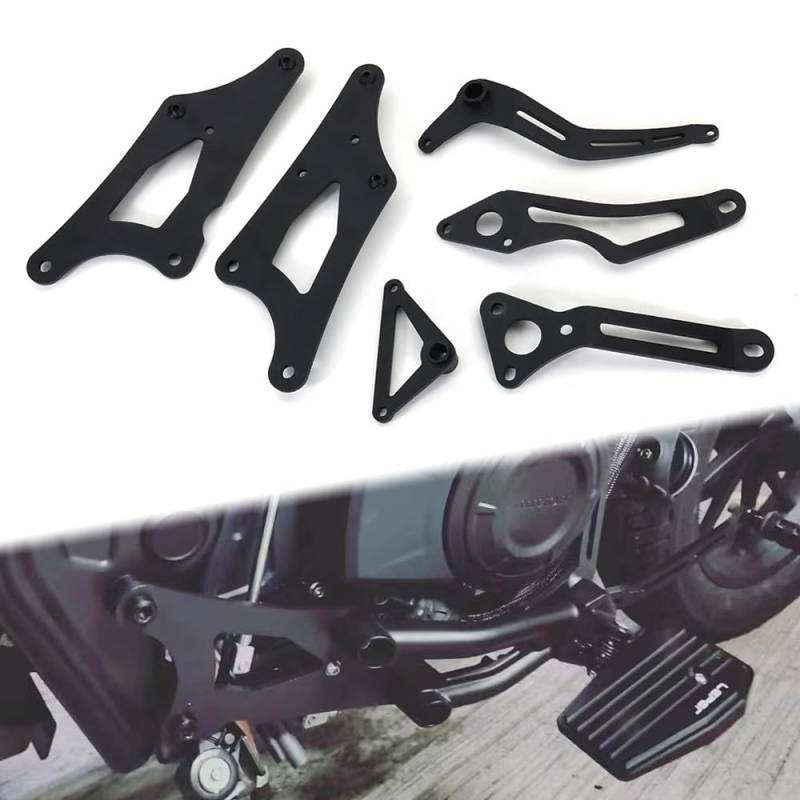 Xitomer Für CMX500 Rebel Controls Repositioning Forward Footpeg Kit, Fit for 2022 CMX500 Rebel 2017 2018 2019 2020 2021 CMX500 Rebel Fußstütze Fußrasten Verstellbares Set von xitomer