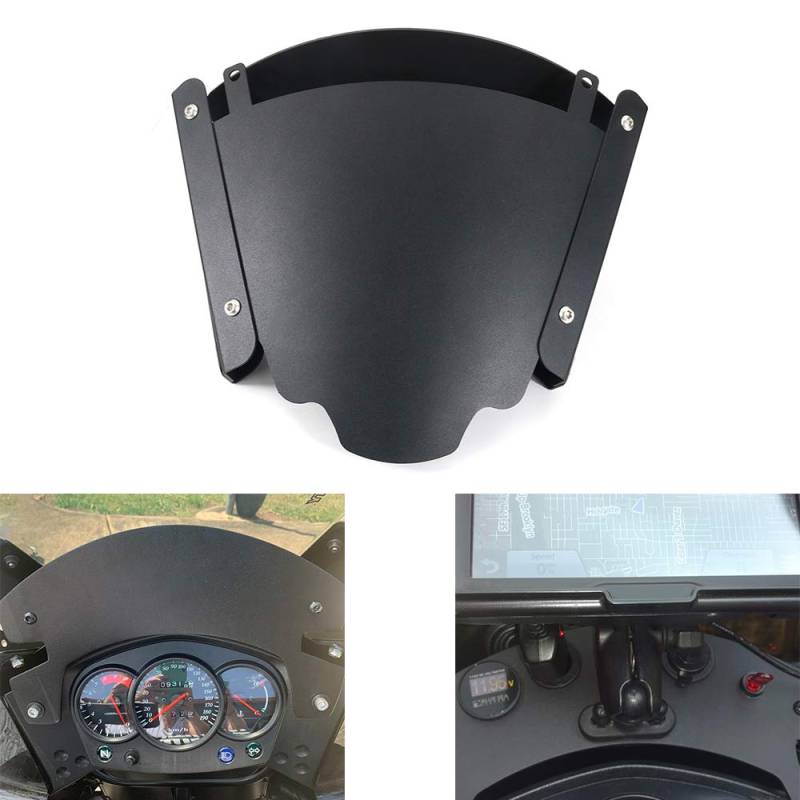 Xitomer Motorrad Rallye Armaturenbrett-Set, passend für KLR650 2008 2009 2010 2011 2012 2013 2014 2015 2016 2018 2018 KLR650, höhenverstellbarer Heber, Windschutzscheibe von xitomer