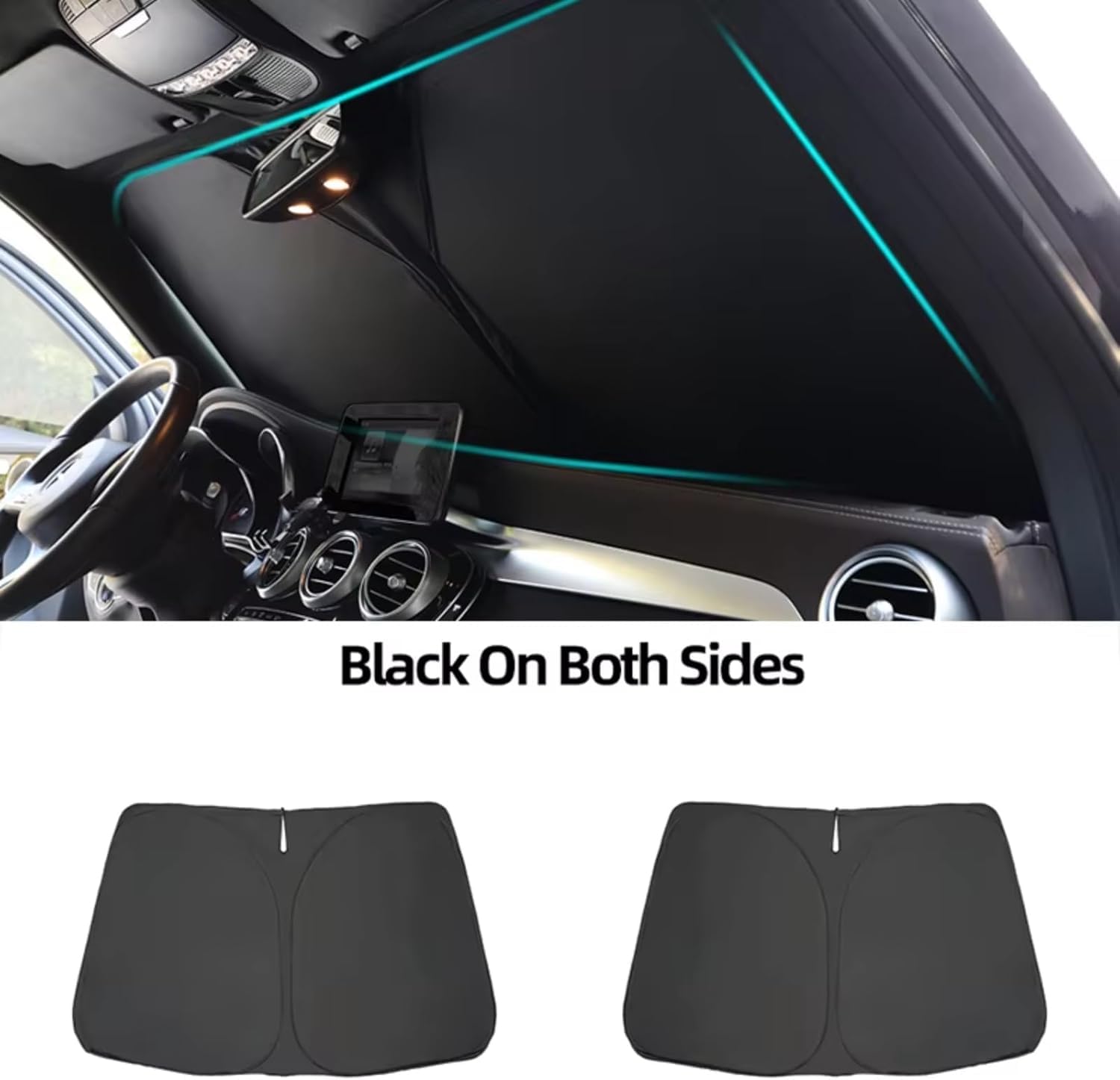 Auto Sonnenschutz für-Mini Smart for Four 2016-2022, Front Heck Seitenscheibe Faltbar Blockiert UV-Strahlen Sonnenblende Schutz,Front Windshield Auto Sonnenschutz für-Mini Smart for Four 2016-2022, Front Heck Seitenscheibe Faltbar Blockiert UV-Strahlen Sonnenblende Schutz,Front Windshield von xiuchan