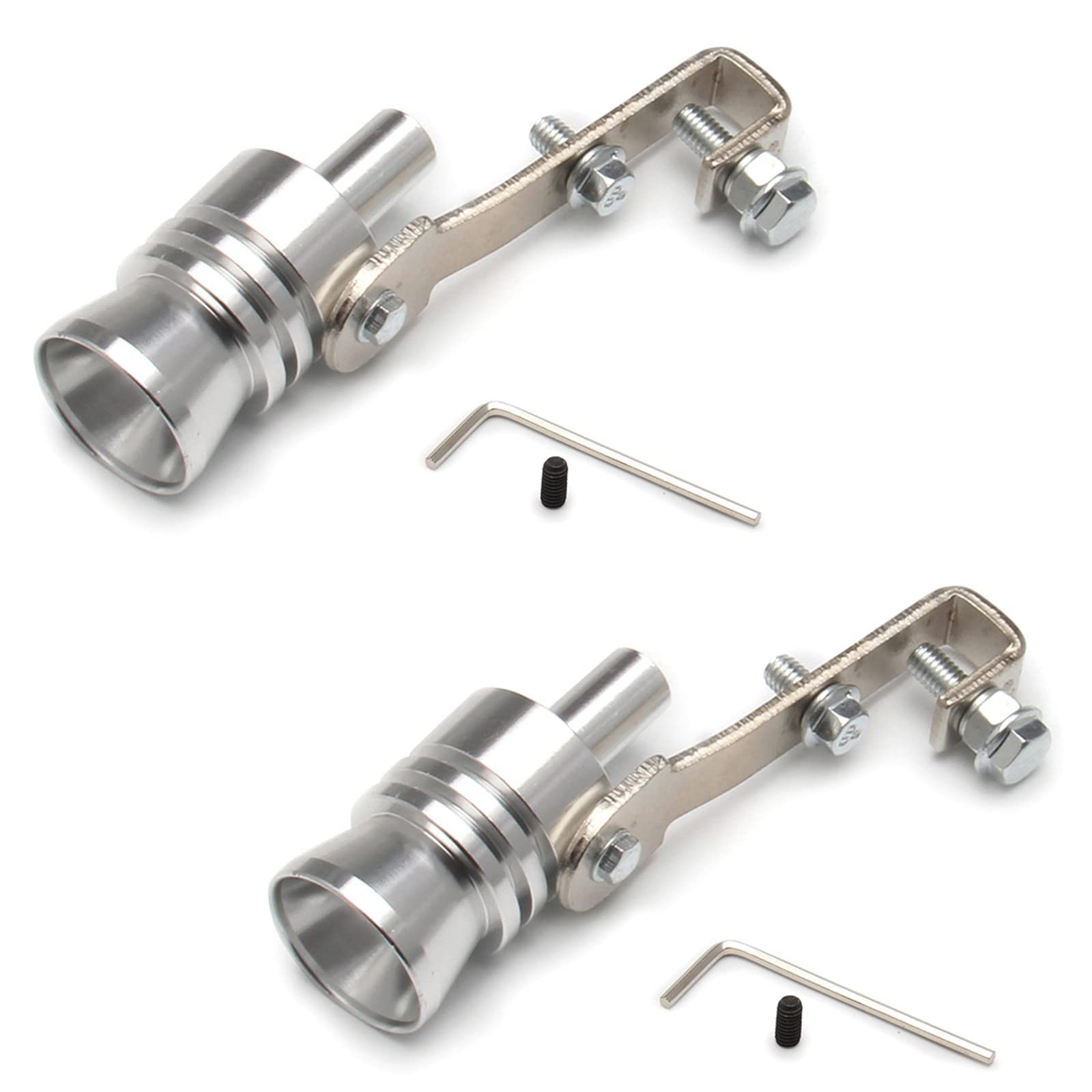 Auspuff Sound Booster,xlwen 2 Stück Soundgenerator Auto,Auto Sound Auspuff,Sound Auspuff Endrohr,Aluminiumlegierung Turbo Simulator,Sound Auspuff Whistle,120 mm * 69 mm,Silber Auspuff Sound Booster,xlwen 2 Stück Soundgenerator Auto,Auto Sound Auspuff,Sound Auspuff Endrohr,Aluminiumlegierung Turbo Simulator,Sound Auspuff Whistle,120 mm * 69 mm,Silber von xlwen