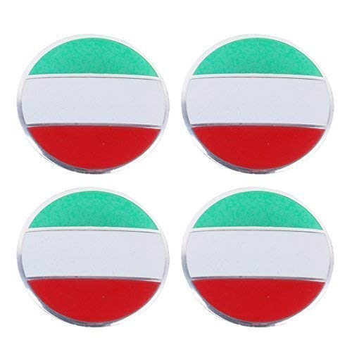 4 x Italien Italy Italia Felgensticker Aufkleber Nabendeckel Nabenkappen Emblem von XTRAFAST