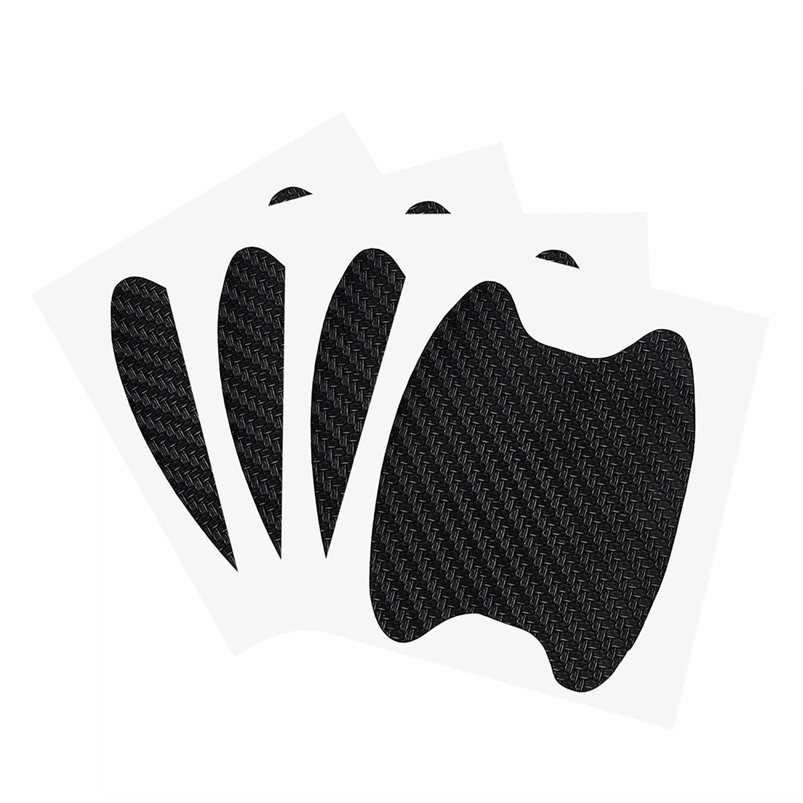4 stücke schwarz Universal 3D Auto Türgriff Lackschutzfolie - selbstklebend - Carbon Schutzfolie Griffmulden Schwarz 10 * 9cm 4 stücke schwarz Universal 3D Auto Türgriff Lackschutzfolie - selbstklebend - Carbon Schutzfolie Griffmulden Schwarz 10 * 9cm von xutong