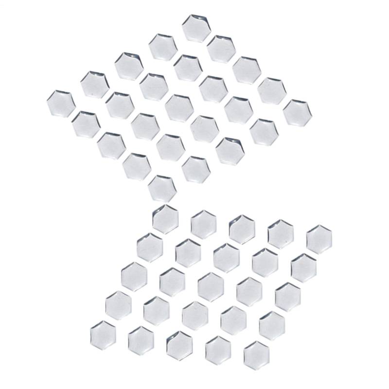 yakermur Motorrad Aufkleber,2er Set Motorrad Seitendeckel Schutzfolie - 3D-Hexagon Motorrad Schutzpad Wasserdichtes Zubehör Für Damen Tank von yakermur