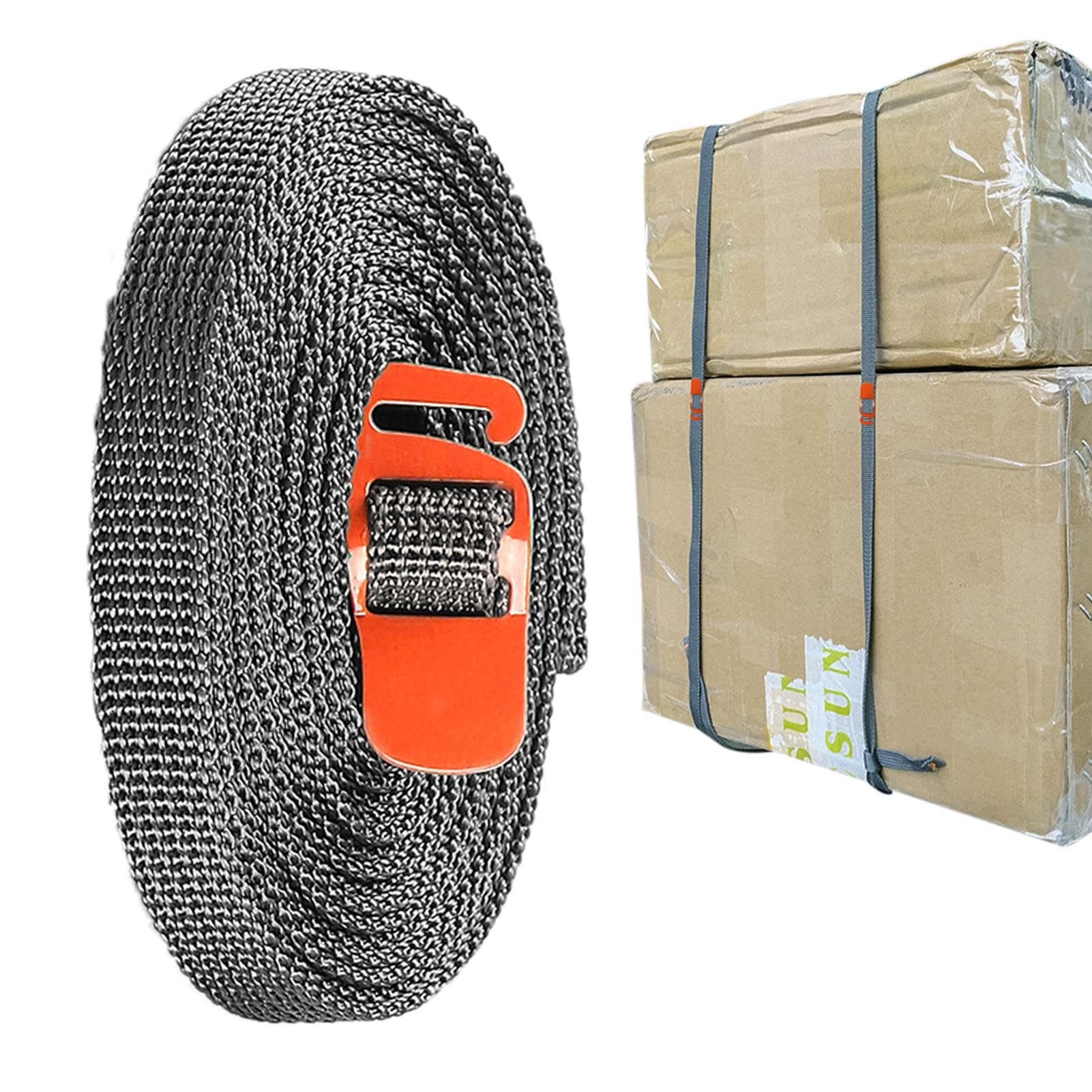 Spanngurte für schwere Lasten, 2,5 m, verstellbarer Schnallengurt mit verstärkter Grifffunktion, starker Zurrgurt für Fahrzeugladung, Transport, LKW, Anhänger, Dachträger, Outdoor, Reisen, Lagerung Spanngurte für schwere Lasten, 2,5 m, verstellbarer Schnallengurt mit verstärkter Grifffunktion, starker Zurrgurt für Fahrzeugladung, Transport, LKW, Anhänger, Dachträger, Outdoor, Reisen, Lagerung von ycezw